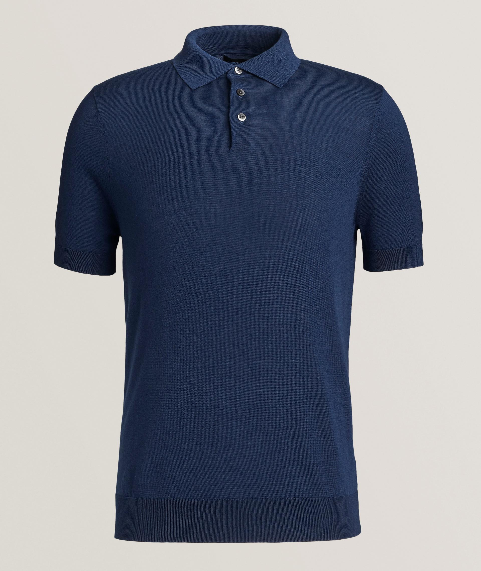 Polo en mélange de coton et de laine mérinos image 0