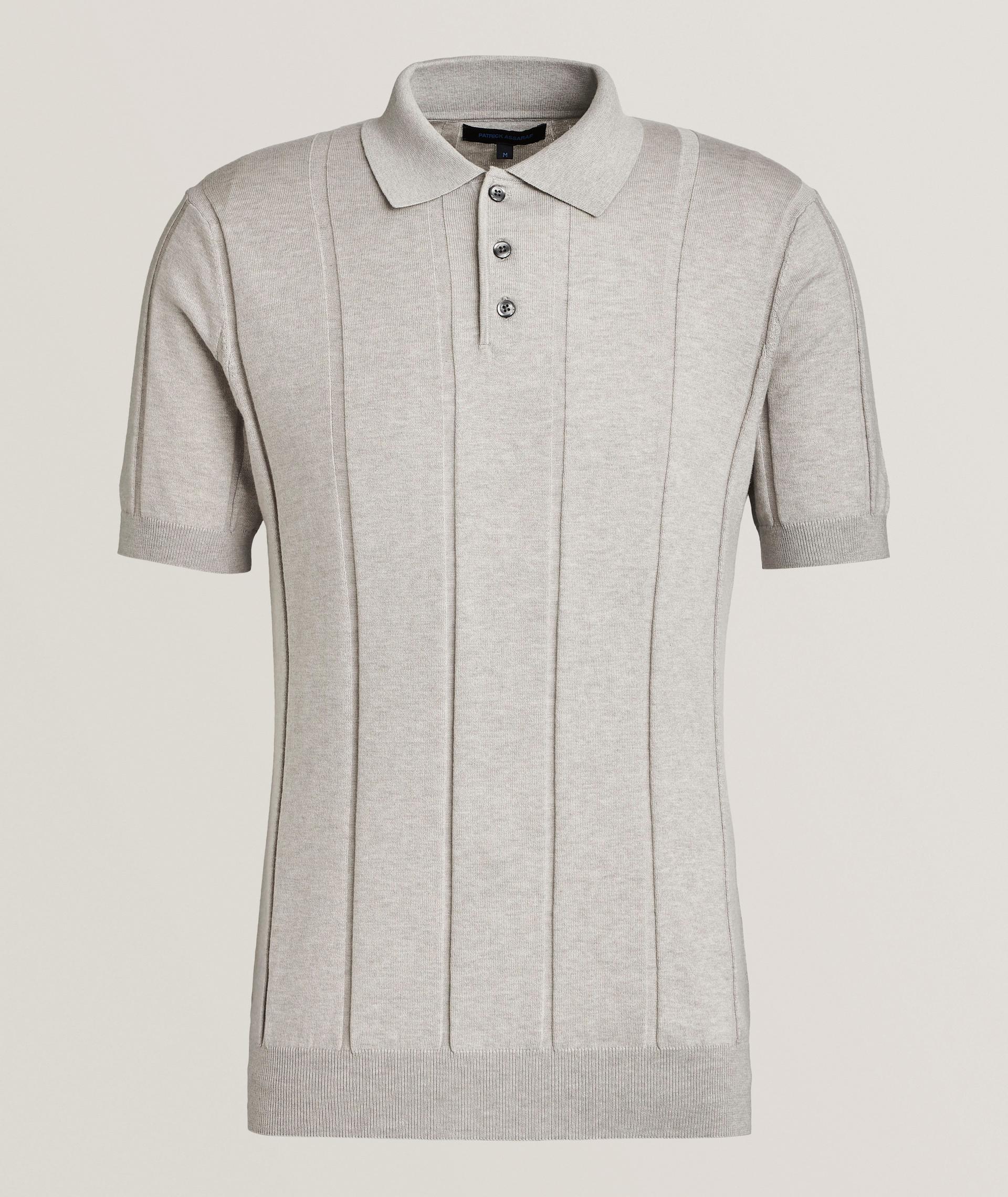 Polo en tricot côtelé image 0