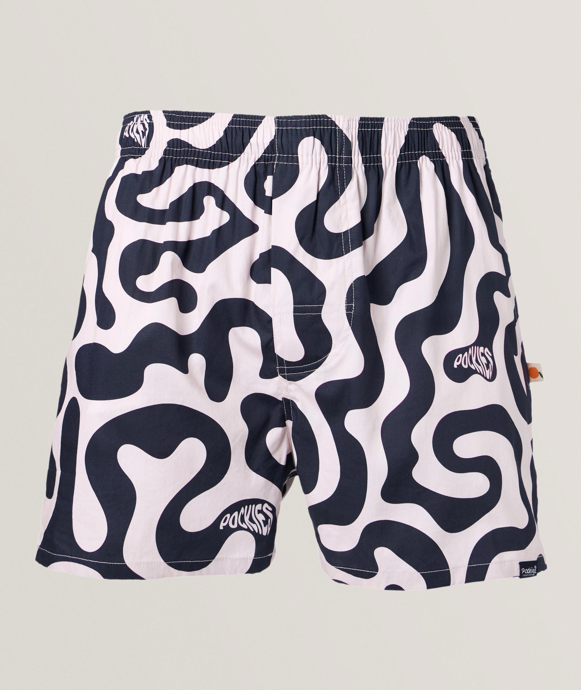 Swirl-Print Cotton Boxers image 0