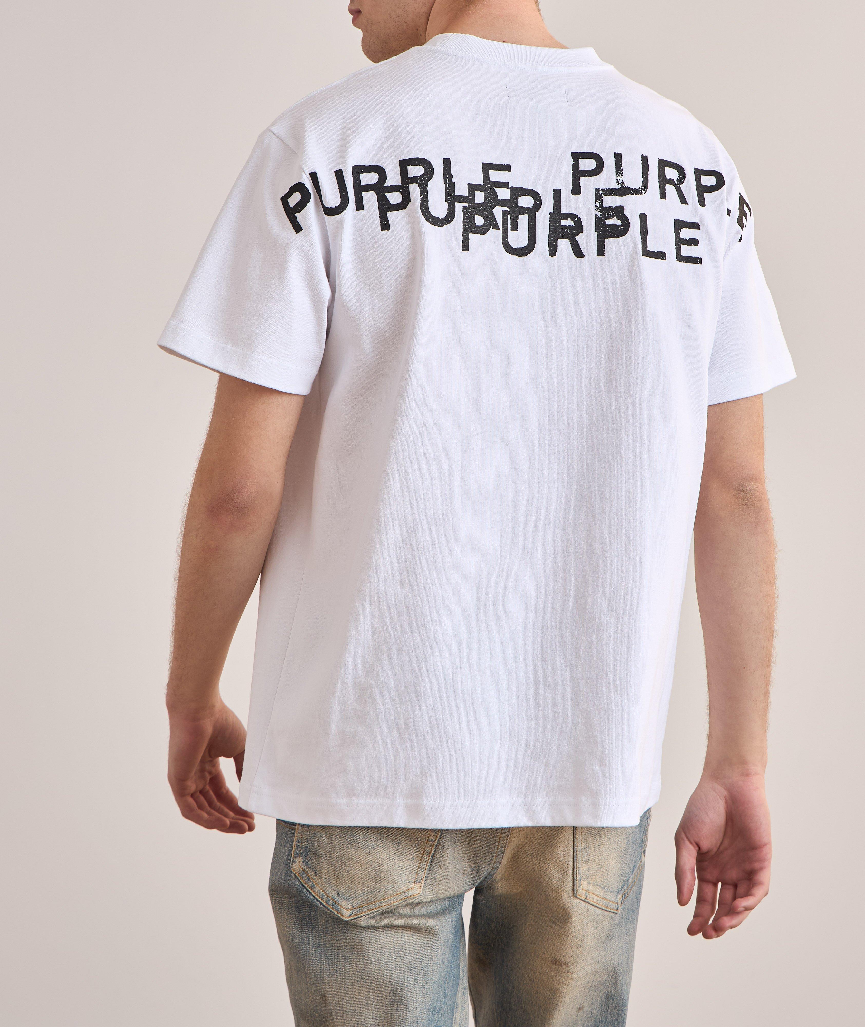 T-shirt en coton avec logo texturé image 3
