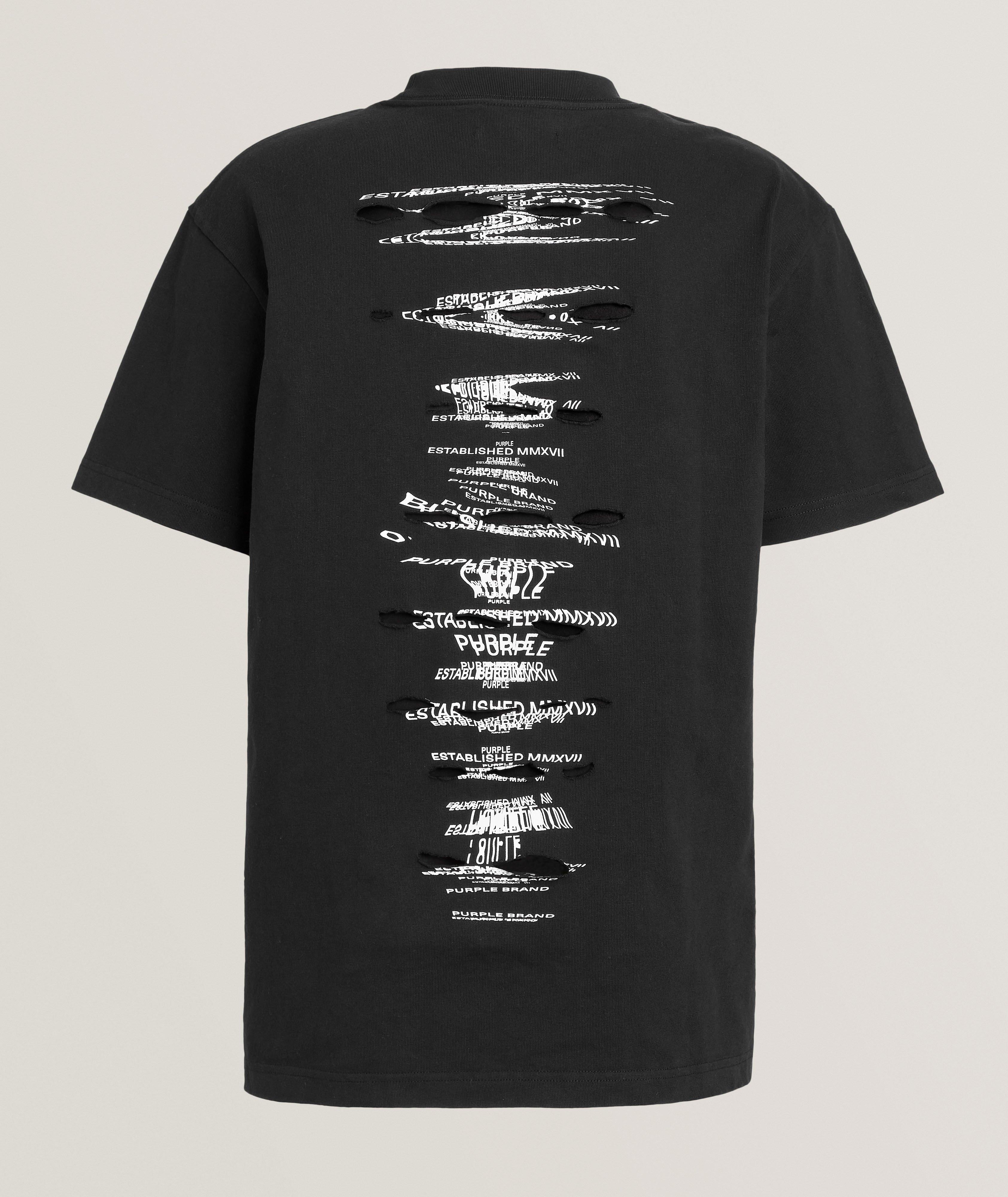 PRPLBRND BLK BLUR LOGO CN TEE image 1