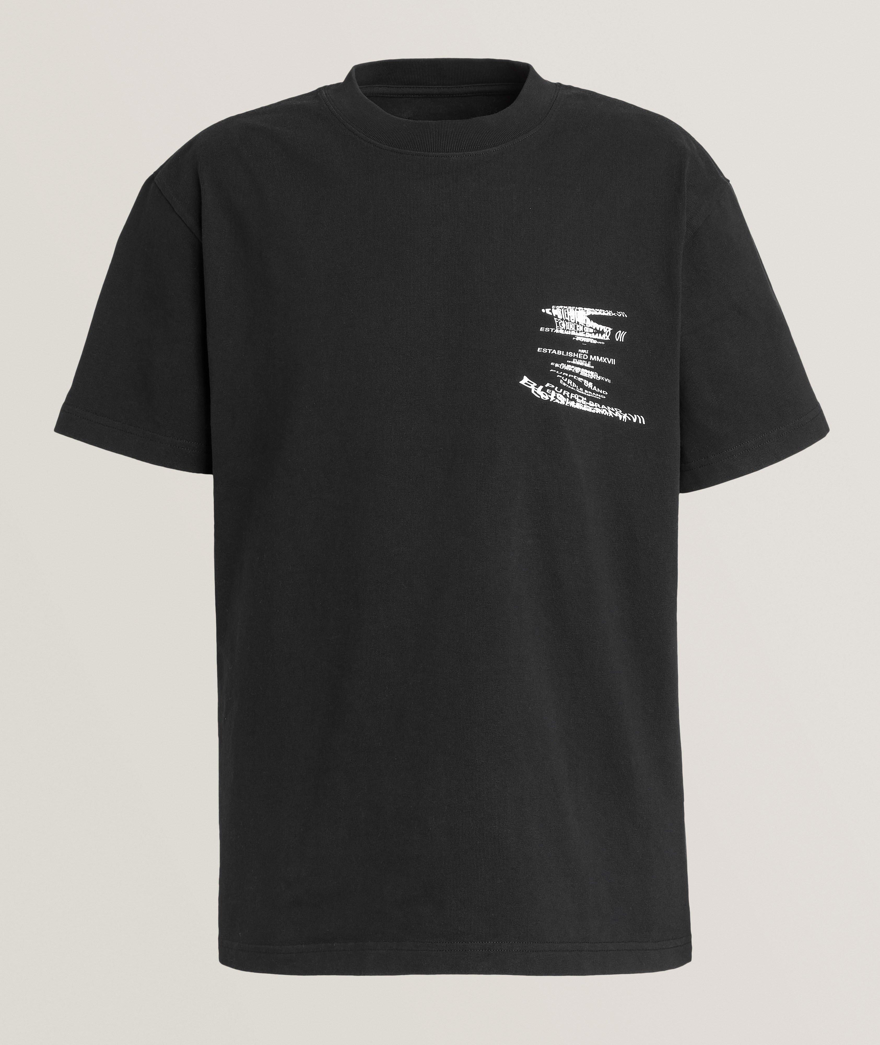 PRPLBRND BLK BLUR LOGO CN TEE image 0