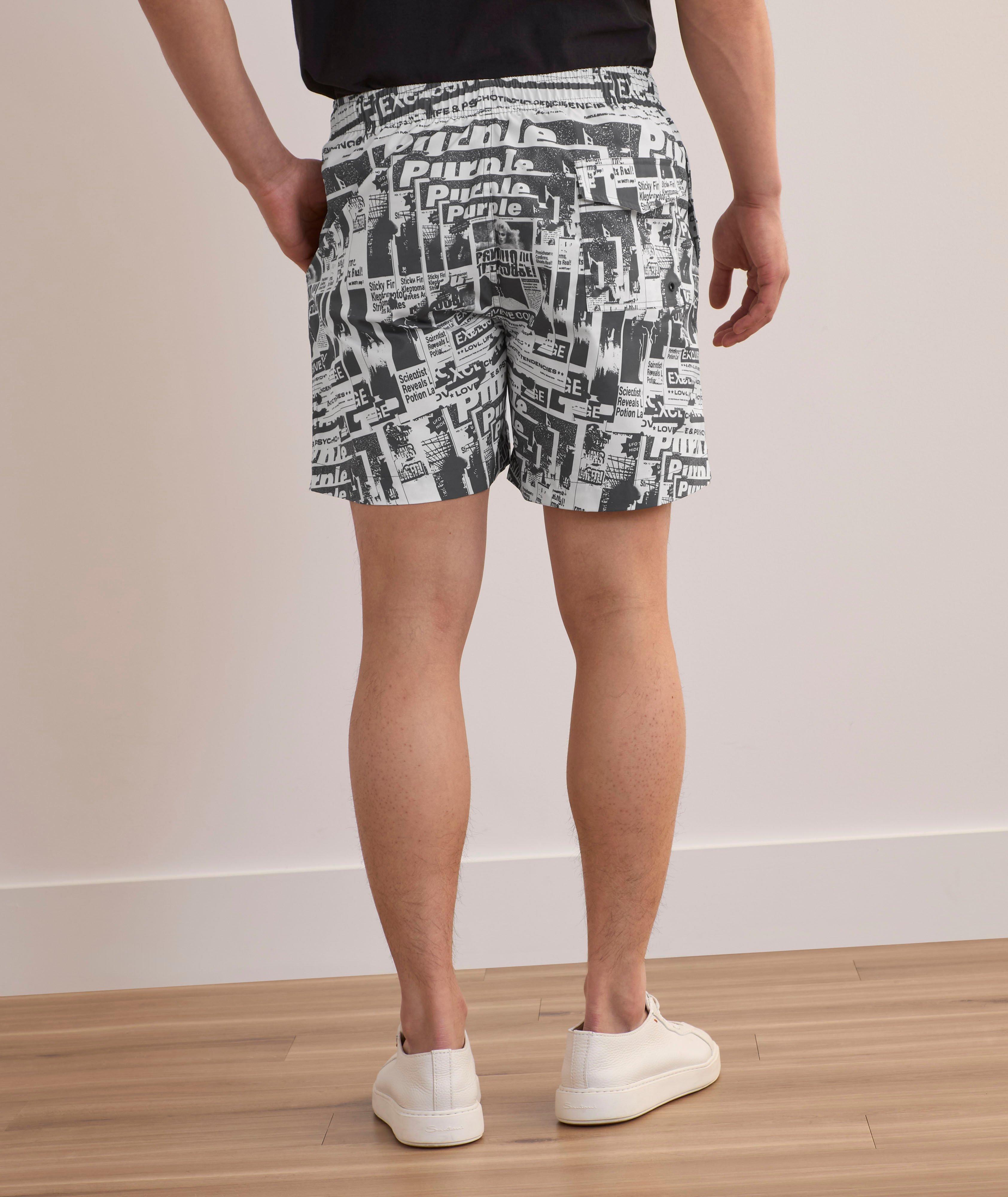 Tabloid Newspaper Swim Shorts image 2