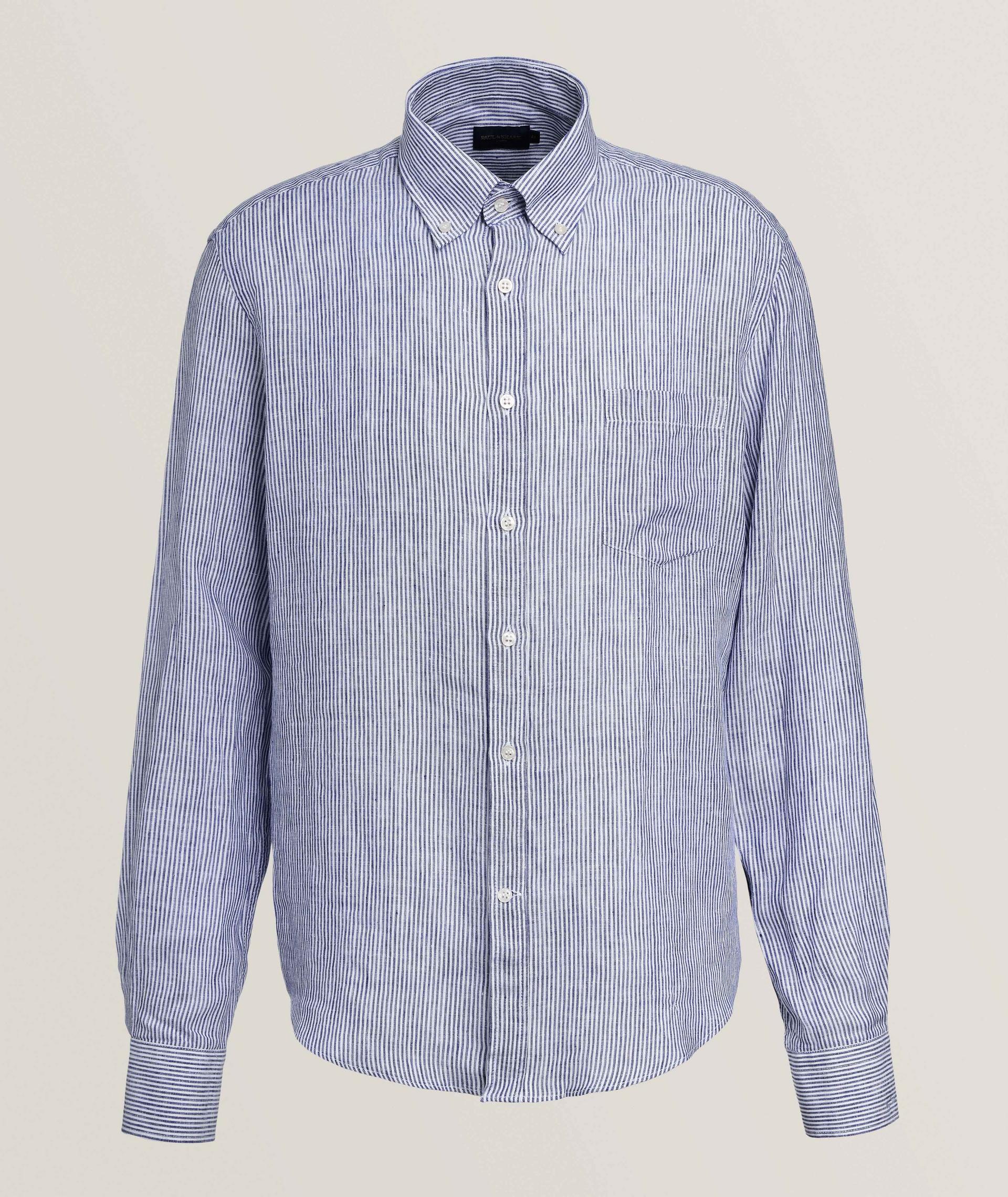 Chemise en lin à rayures image 0