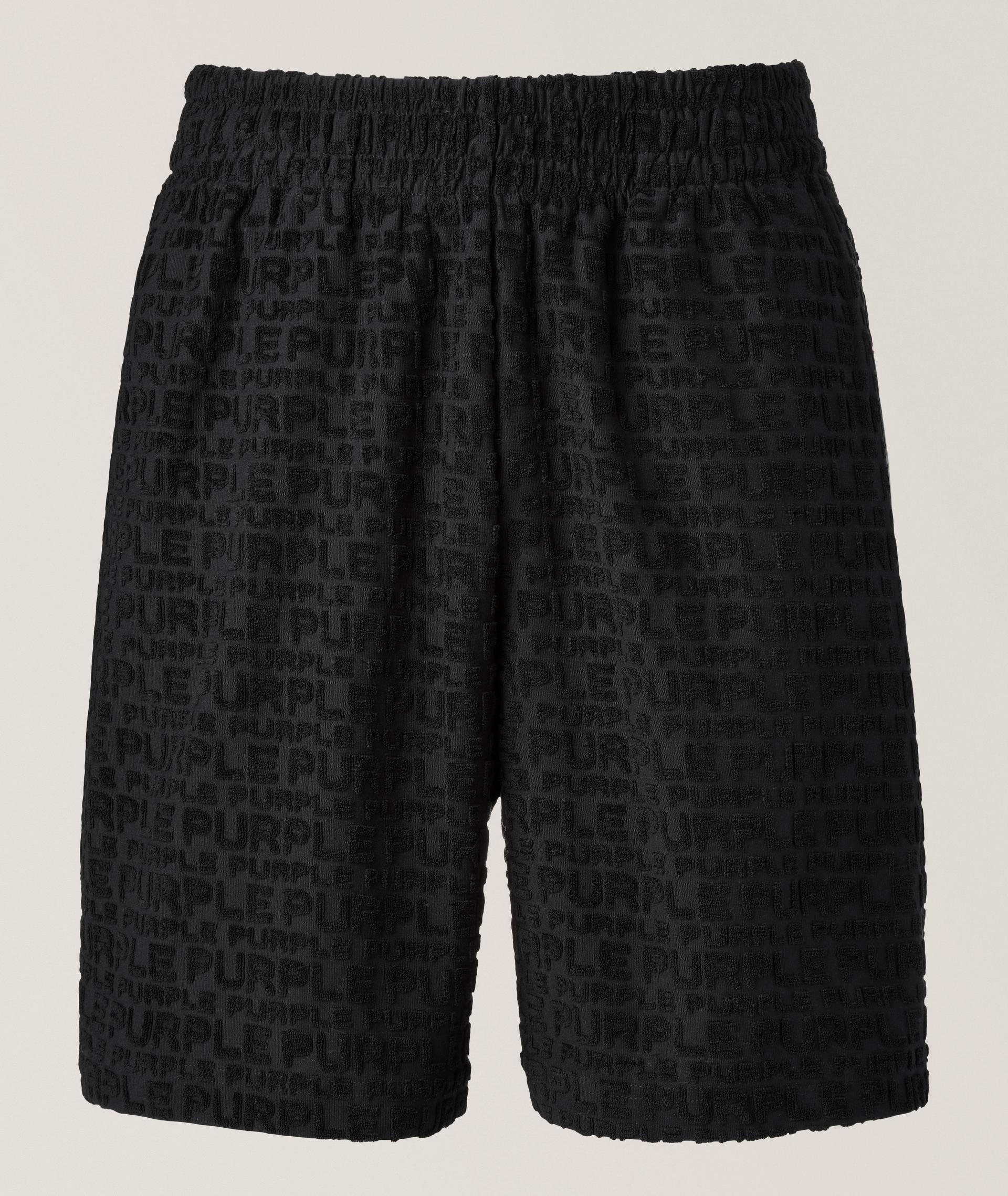 Short en mélange de coton bouclé image 0