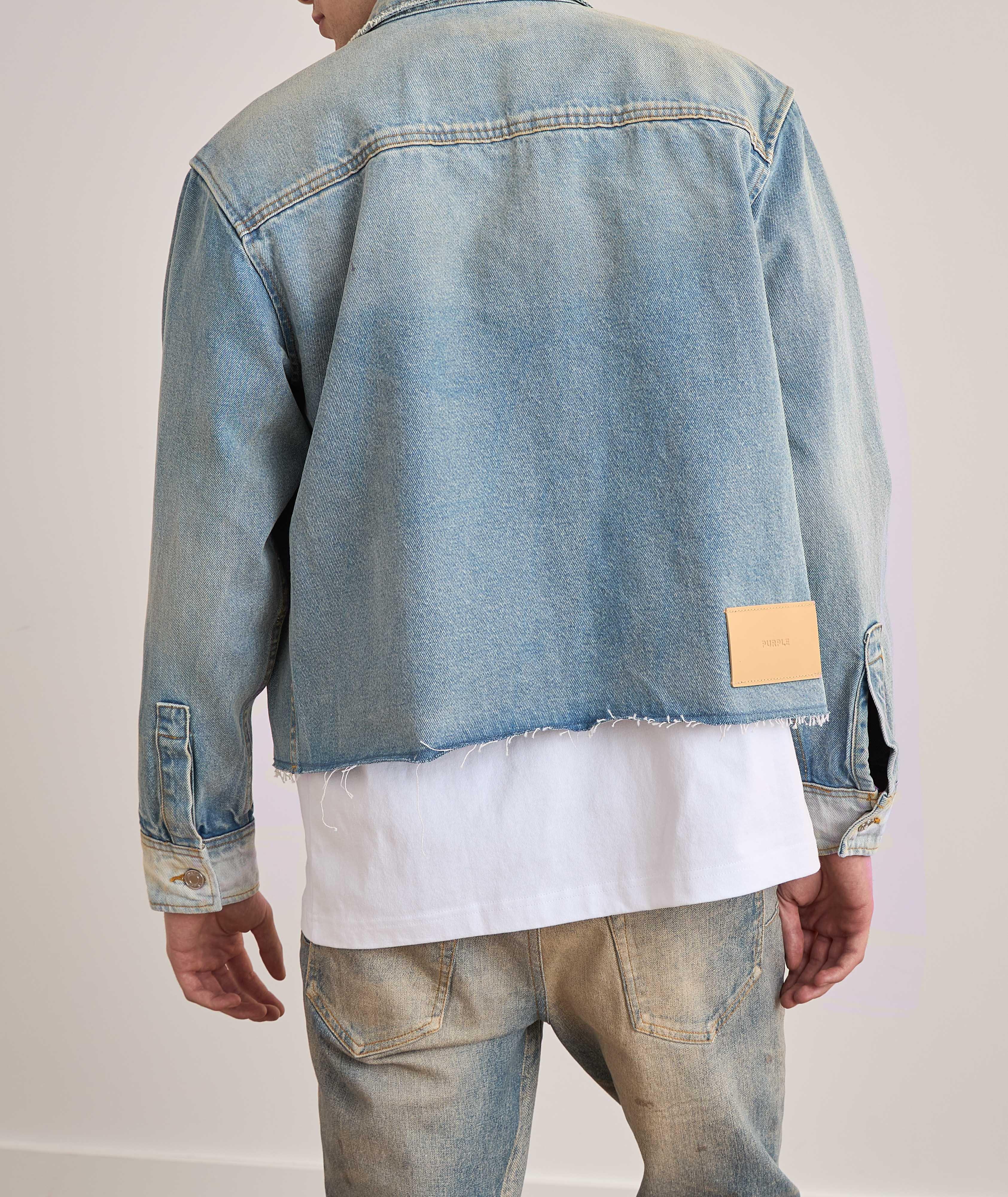 Basalt Cropped Raw Denim Jacket  image 2