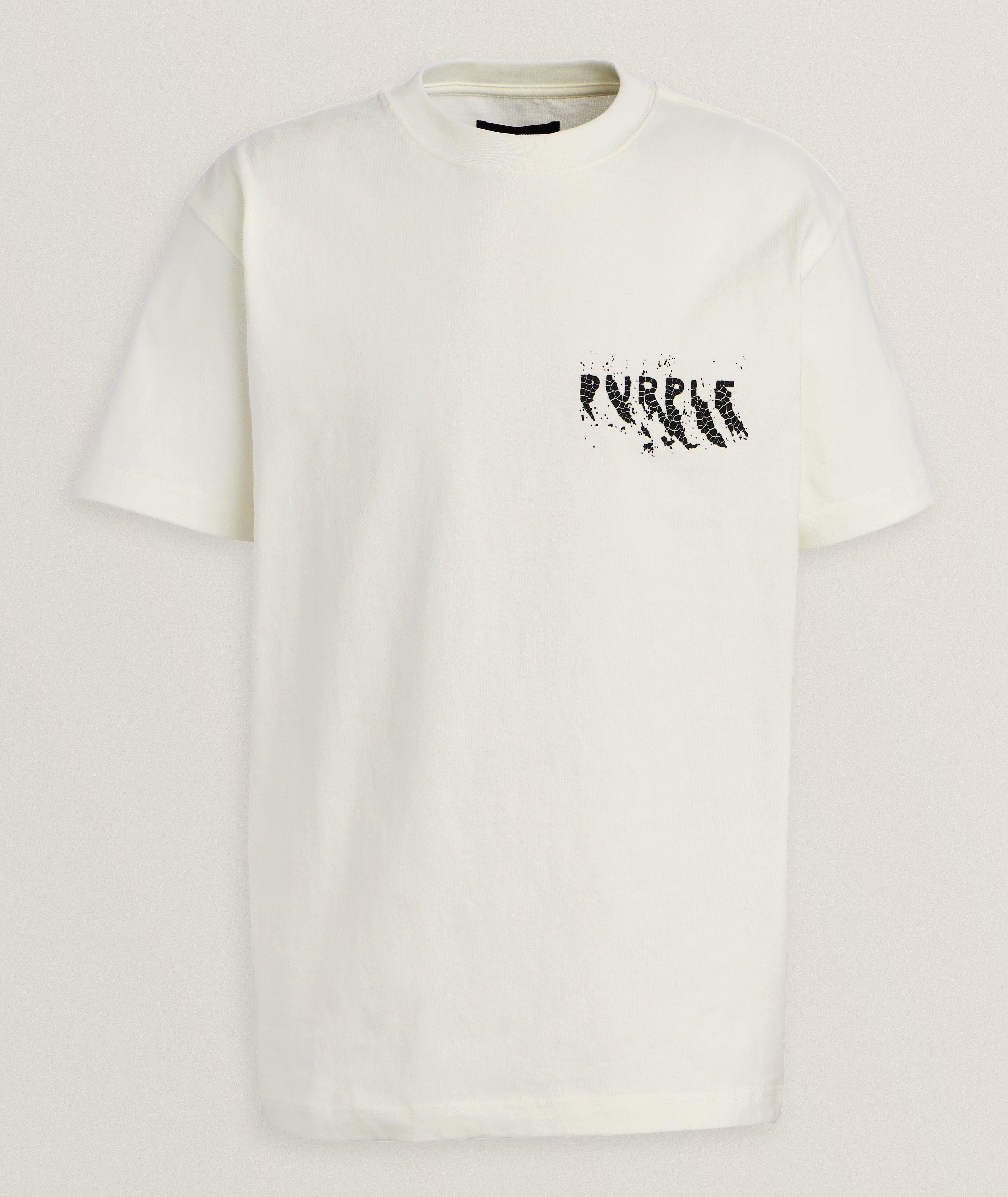 P117 Painted Wordmark Cotton T-Shirt image 0