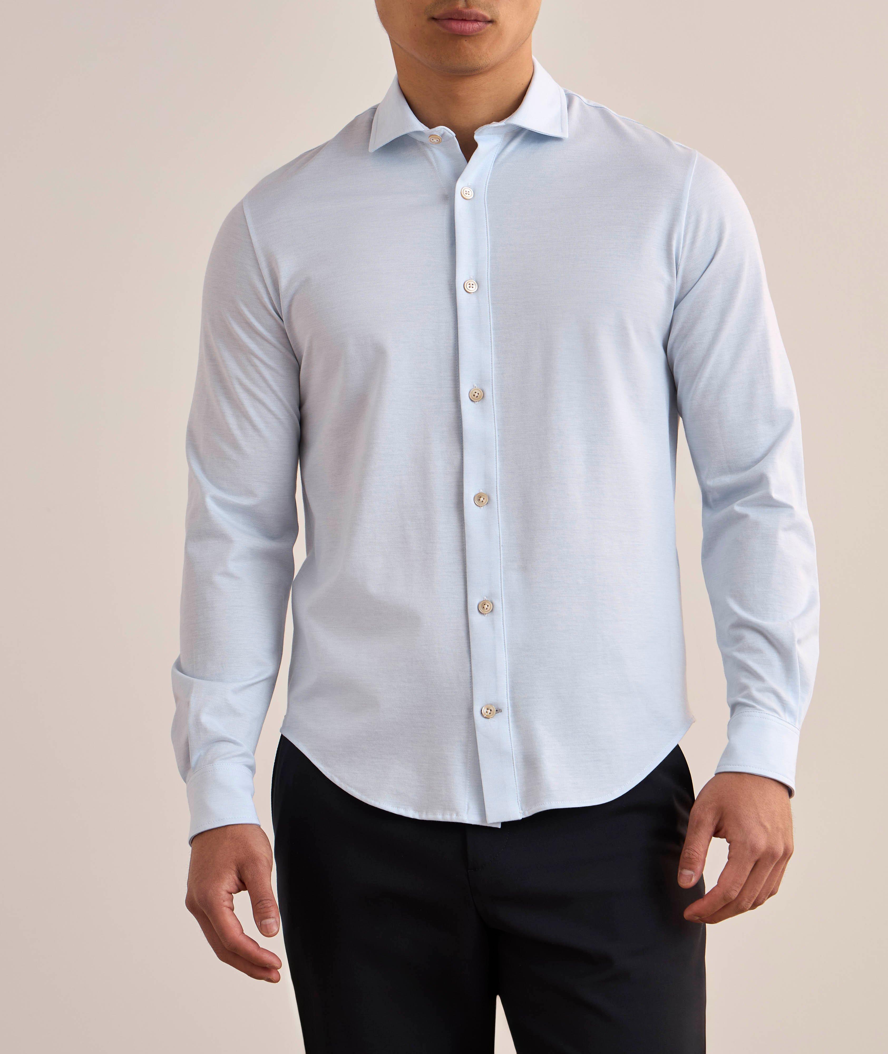 Marled Cotton Jersey Shirt image 1