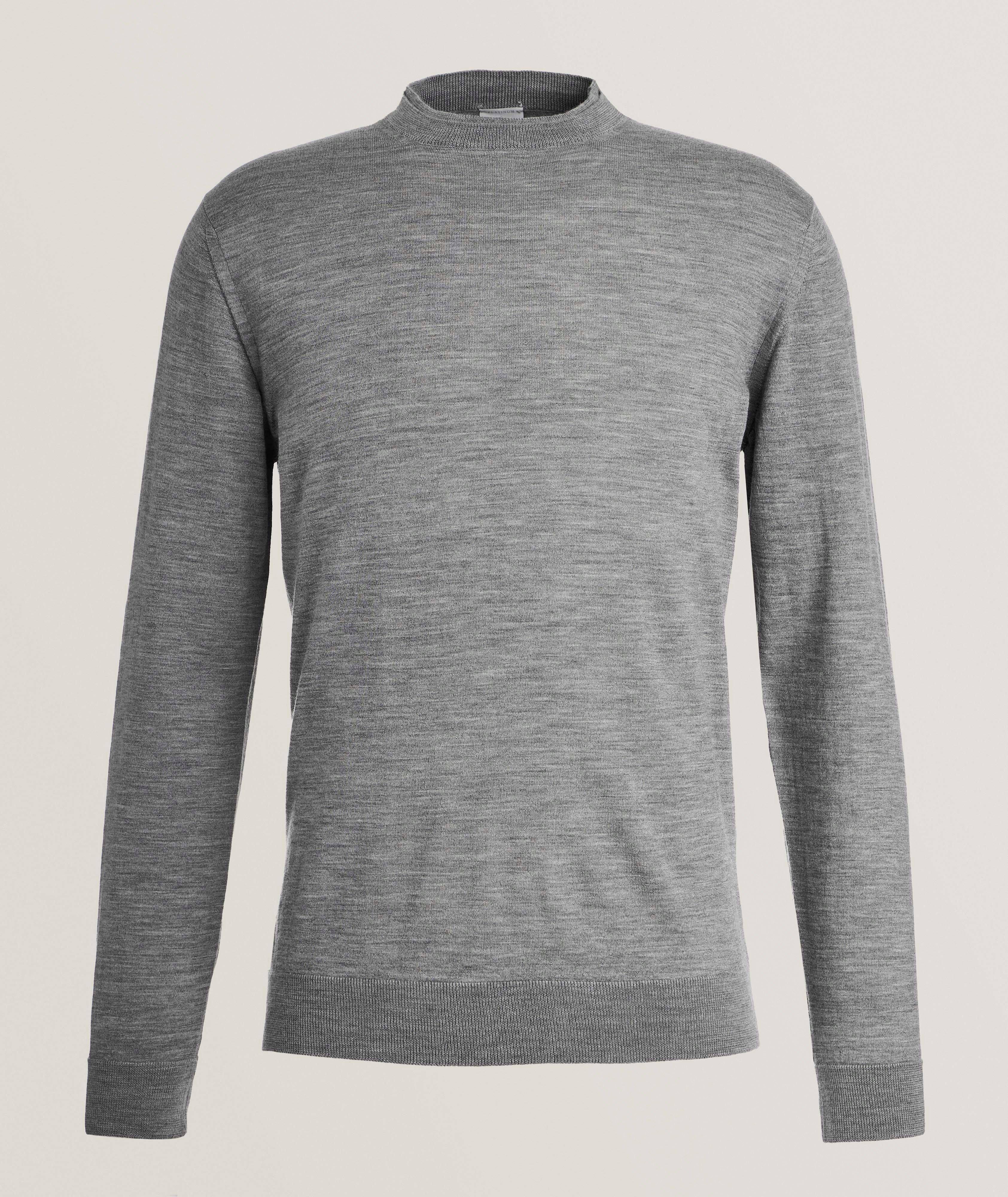 Wool Double-Layered Crewneck Sweater image 0