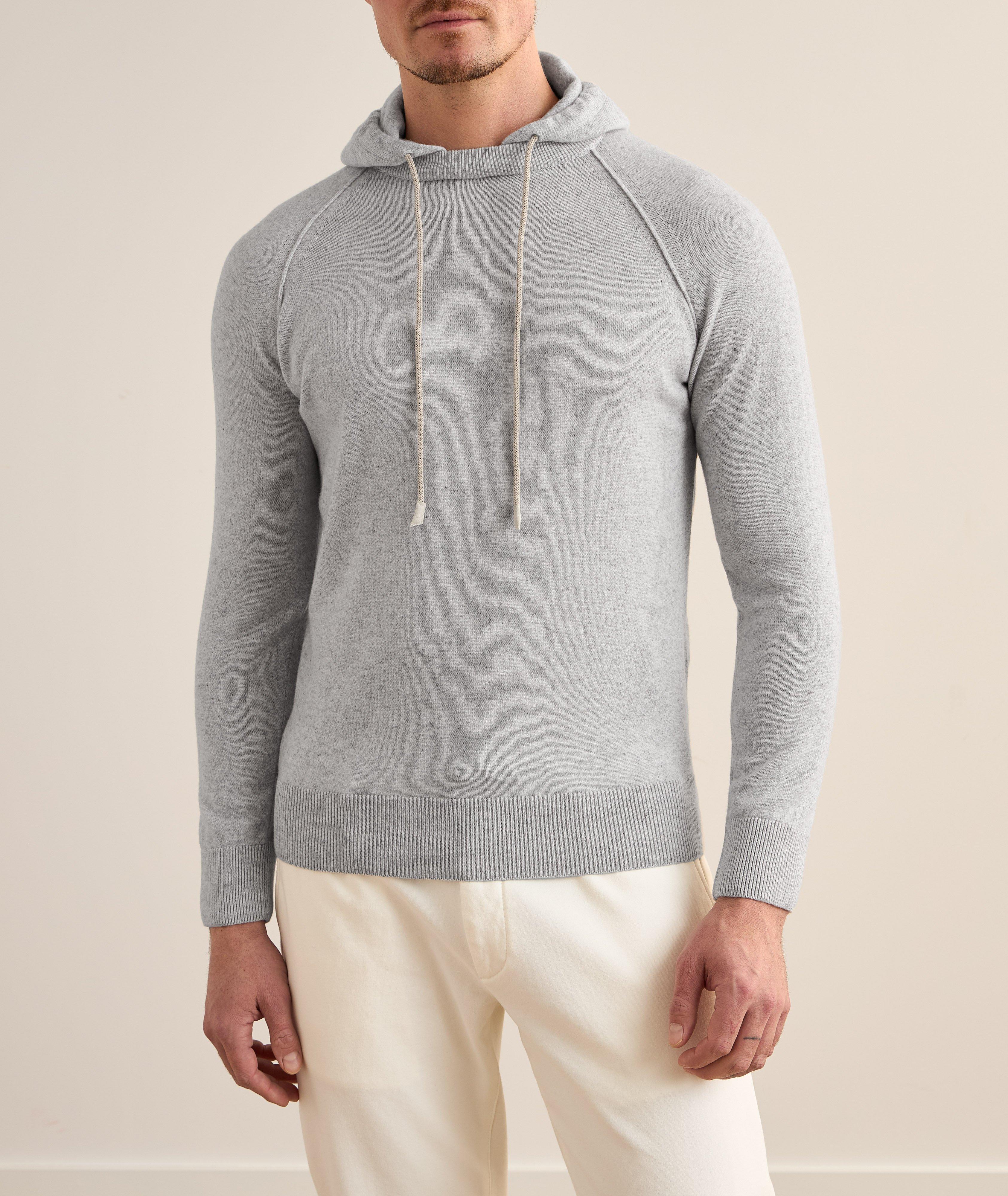 Cashmere Insert Hooded Sweater image 1