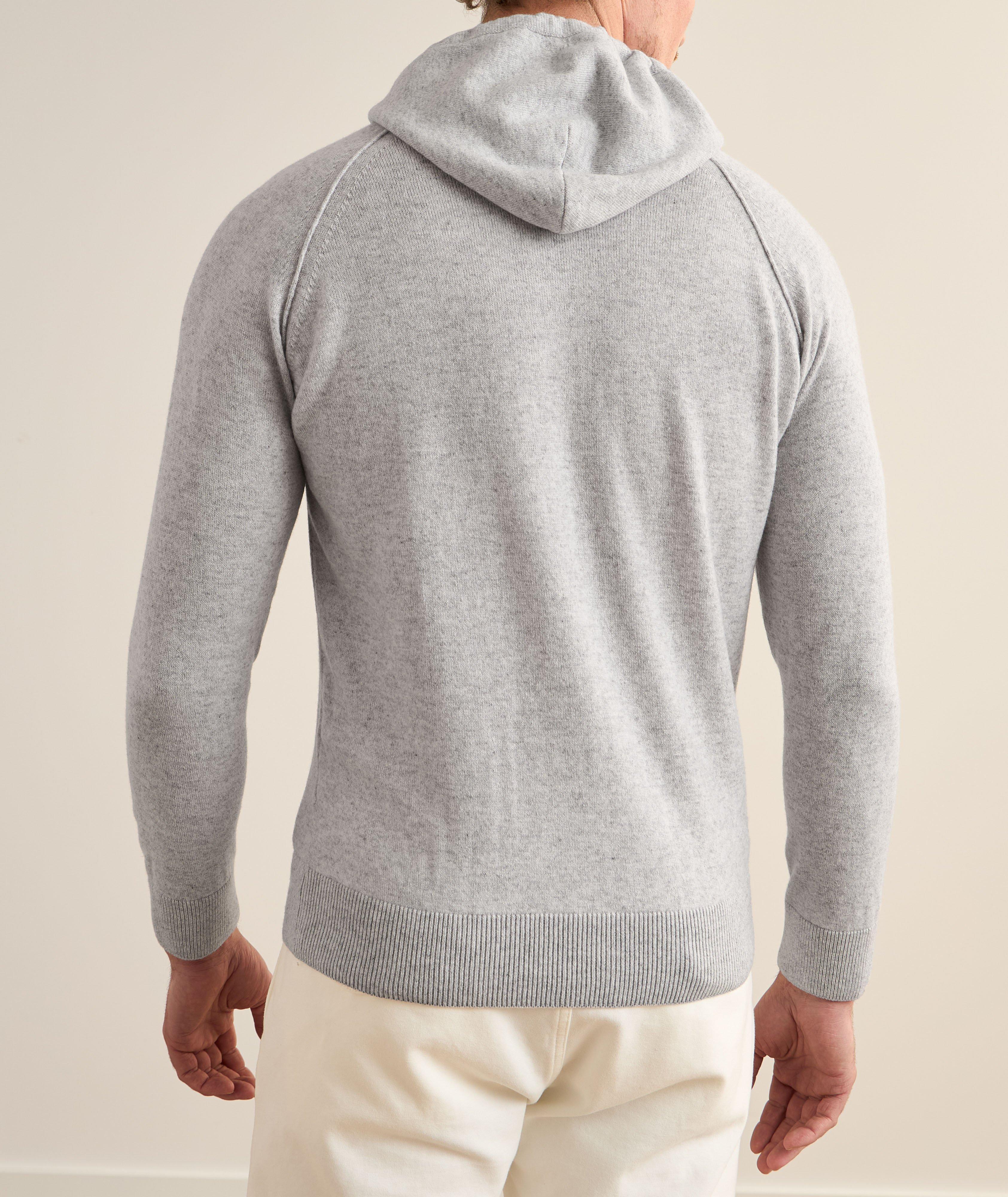 Cashmere Insert Hooded Sweater image 2