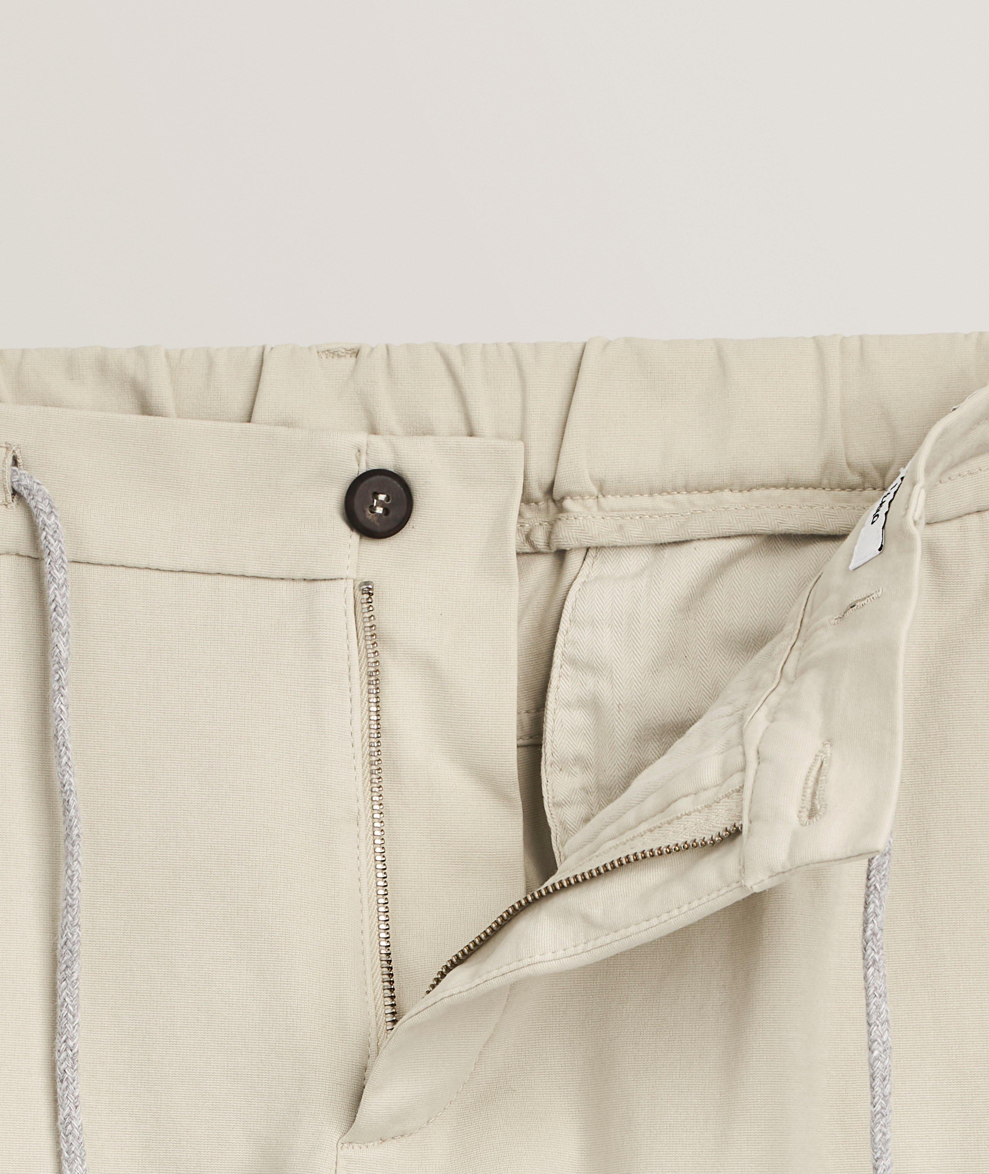 Super Stretch-Cotton Tapered Pants image 3