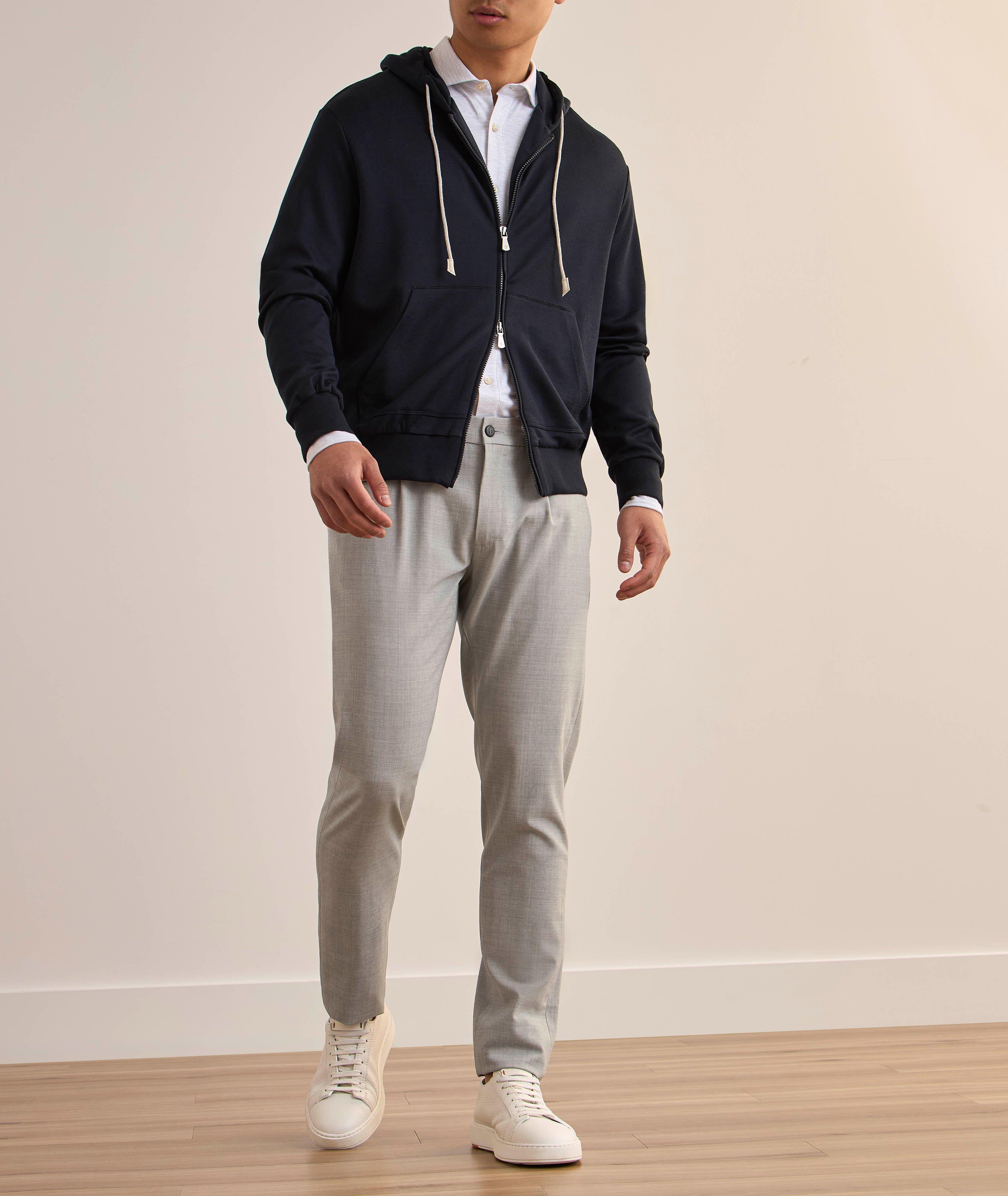 Pantalon en laine extensible à cordon image 4