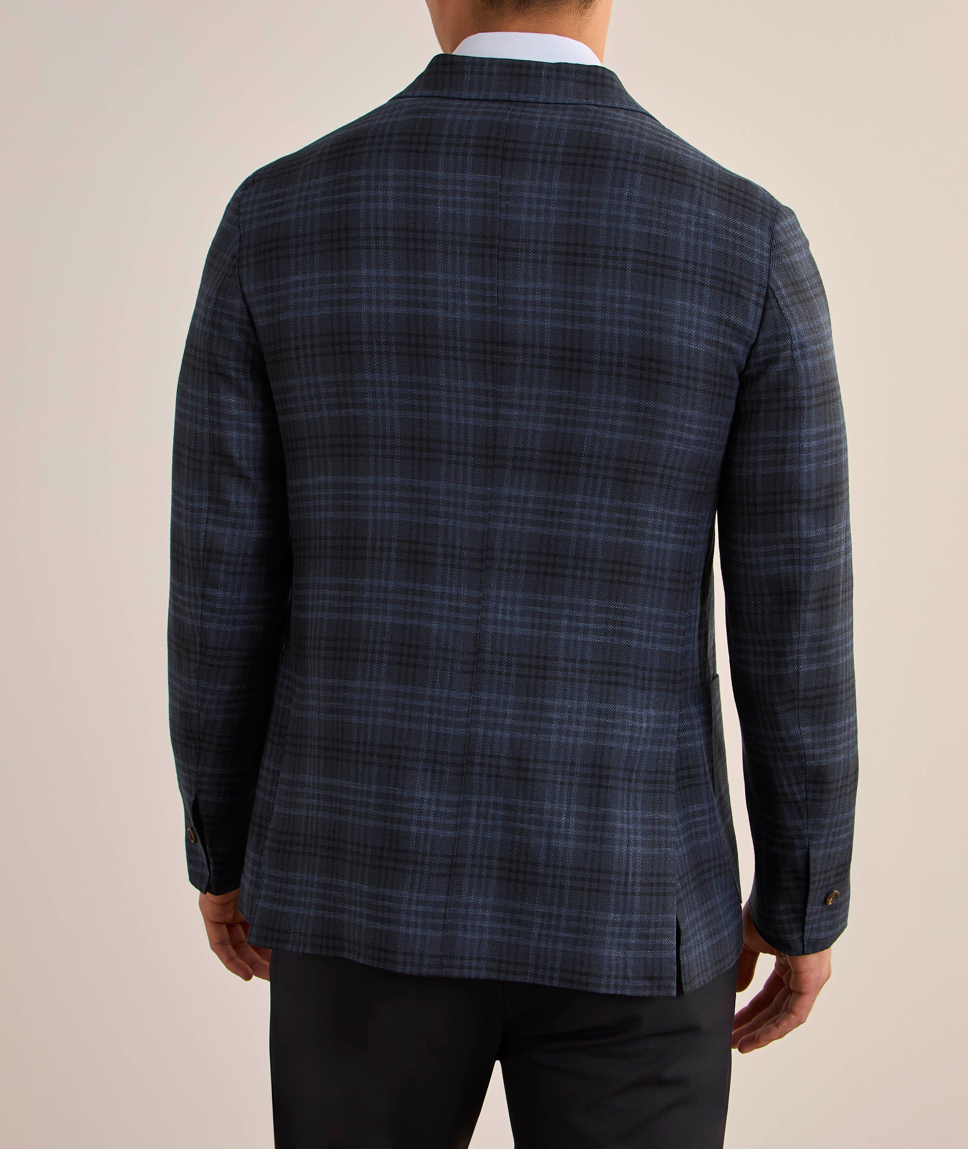 Plaid Linen-Blend Sport Jacket image 2