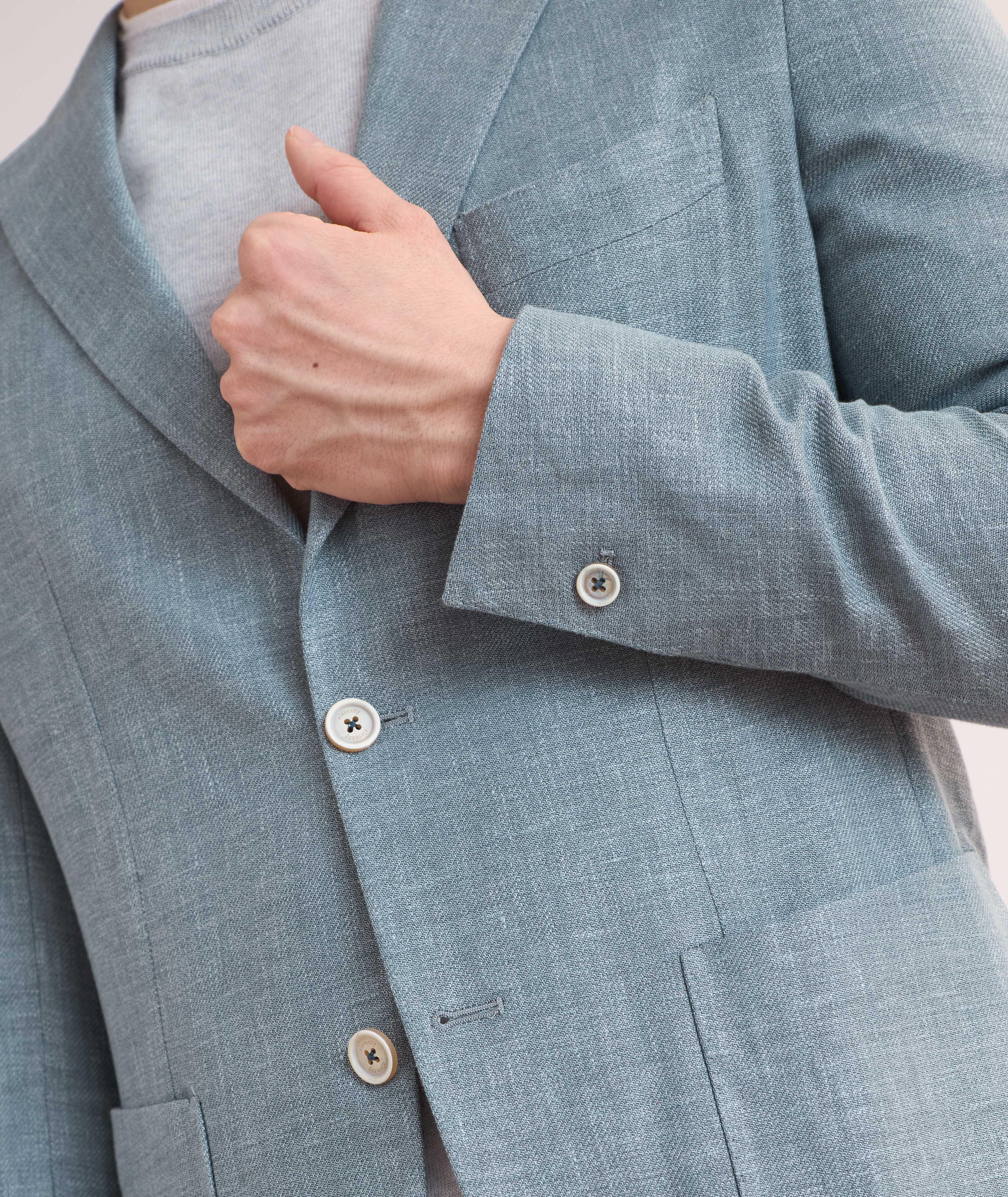 Soft Linen-Wool-Silk Sport Jacket image 3