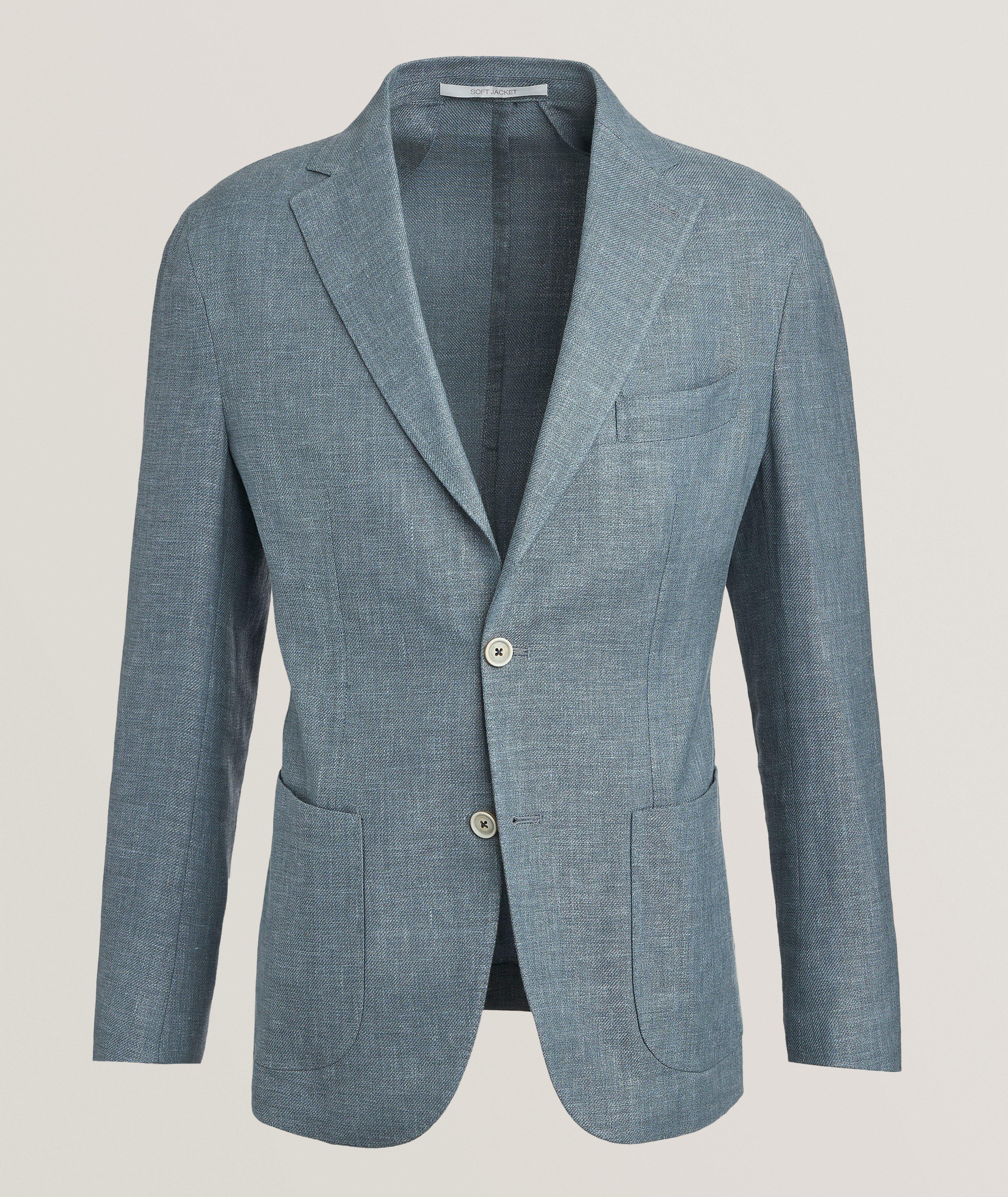 Soft Linen-Wool-Silk Sport Jacket image 0