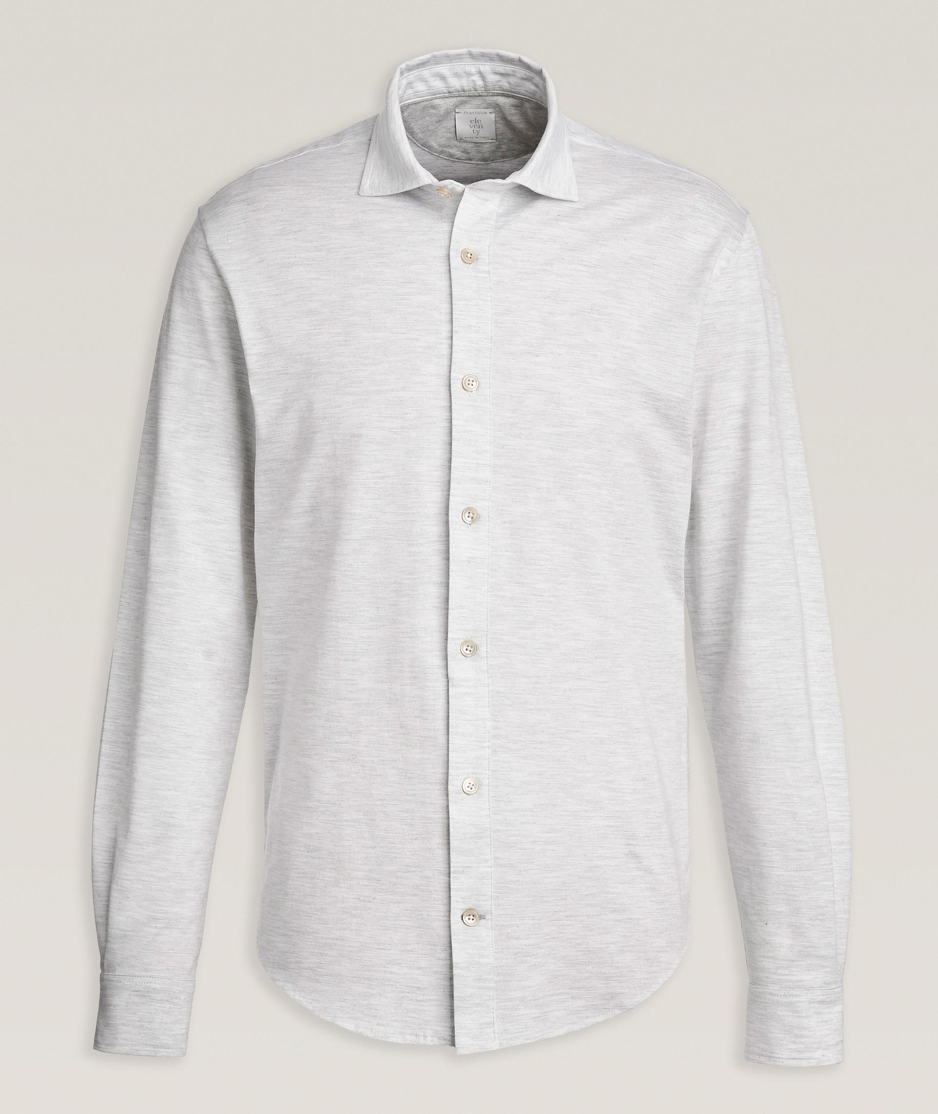 Chemise en jersey de coton marbré image 0