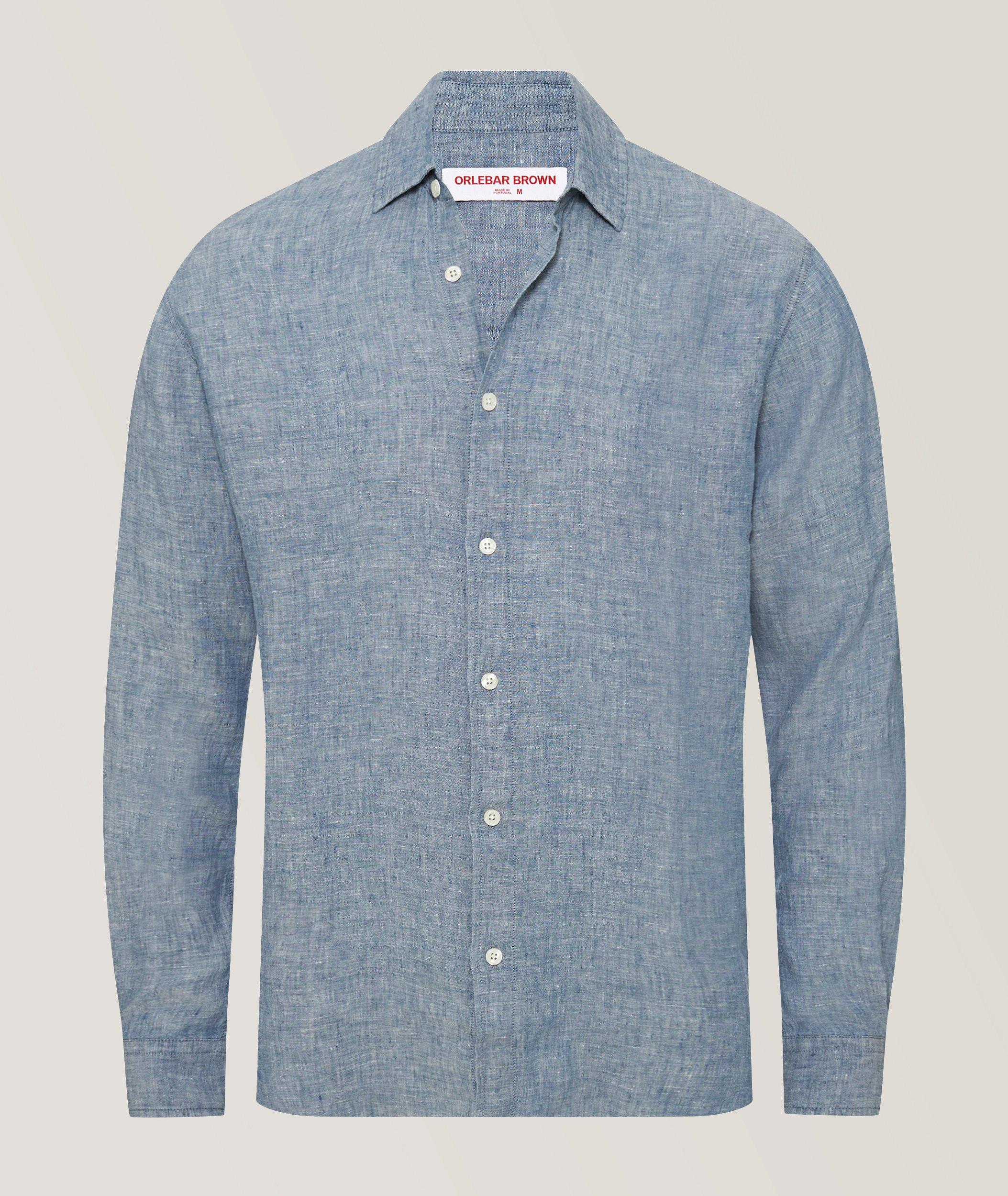 Justin Linen Chambray Casual Shirt  image 0