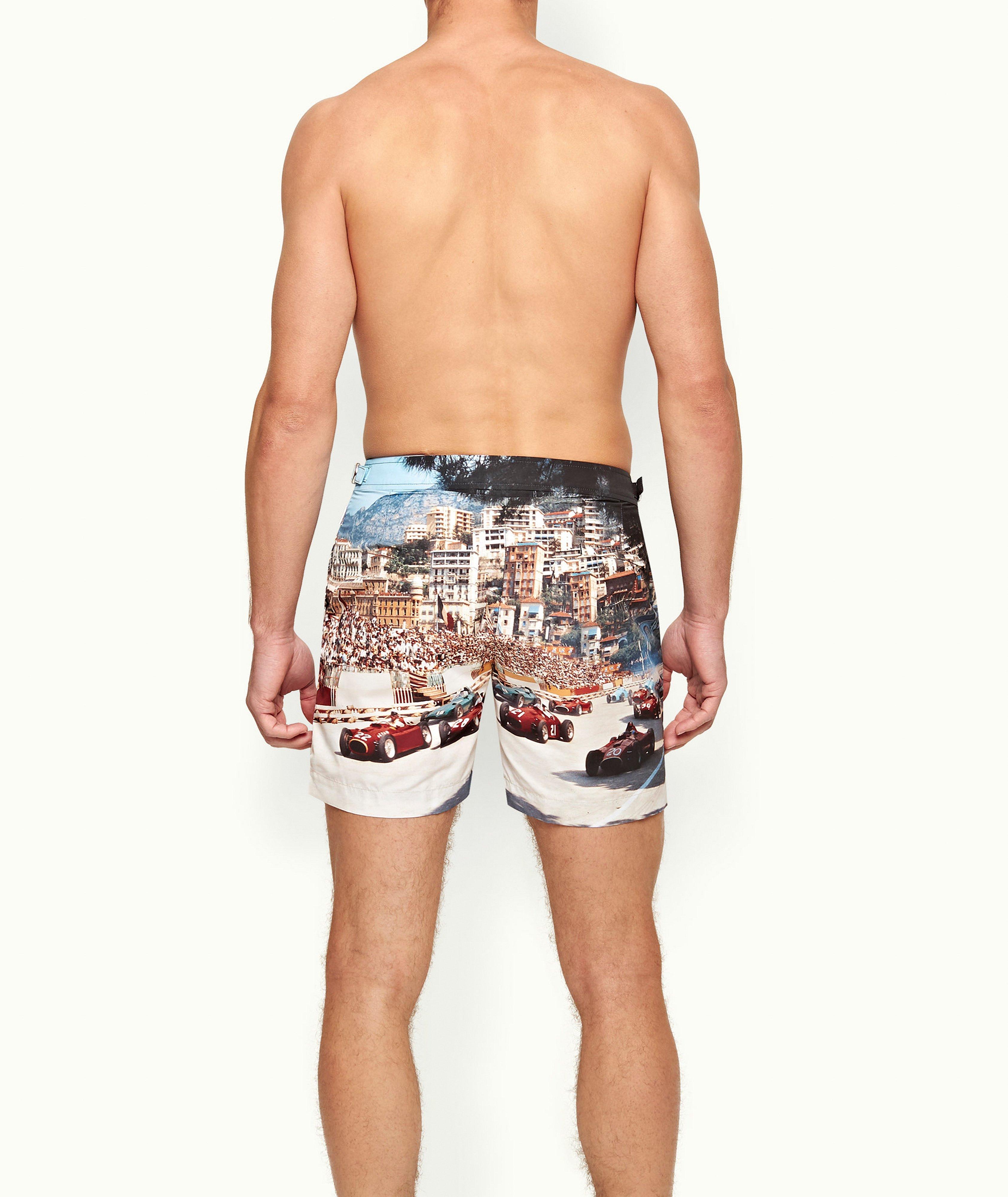 Short de bain Bulldog avec photo de voitures de course image 2