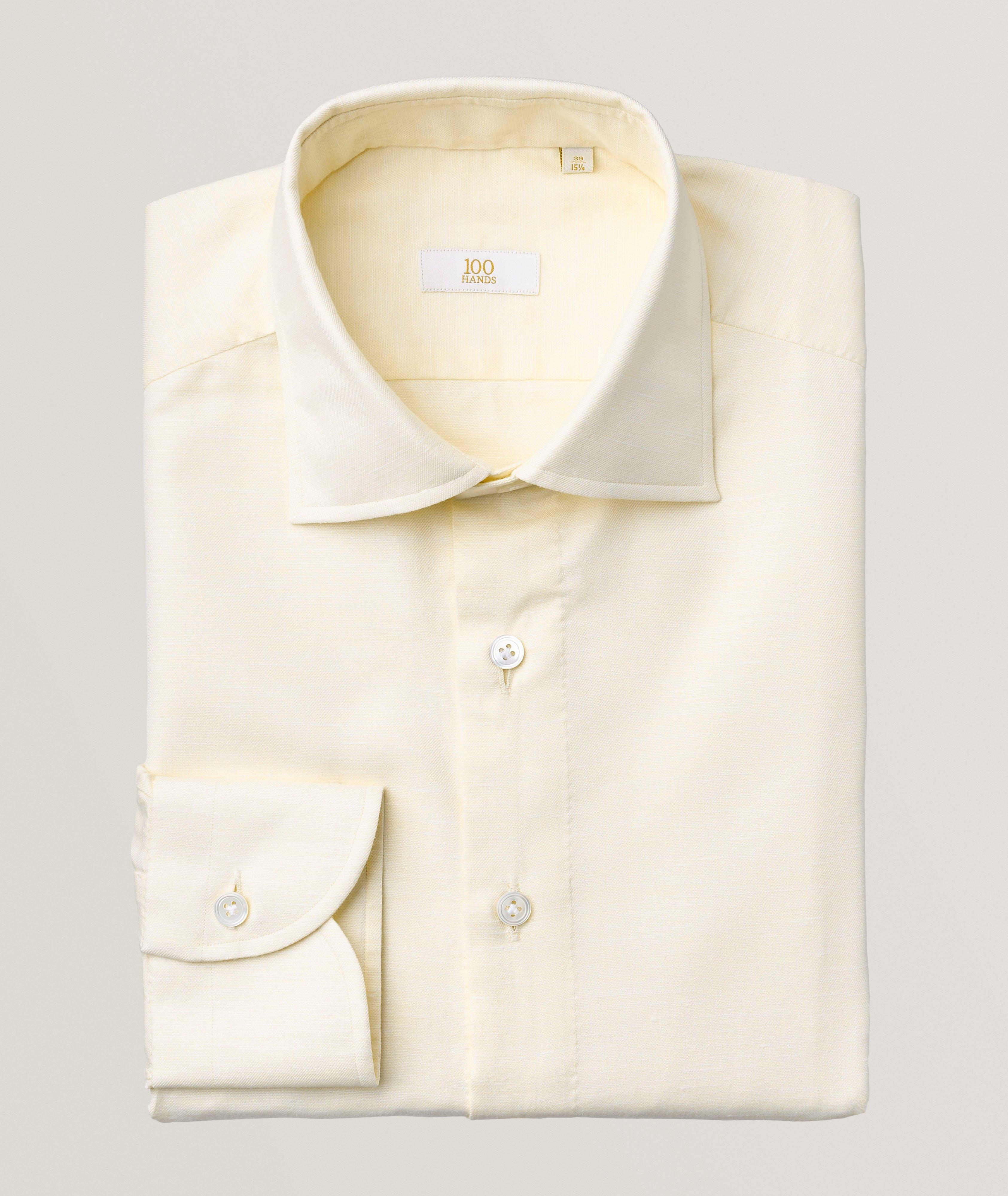 Linen-Cotton Dress Shirt  image 0