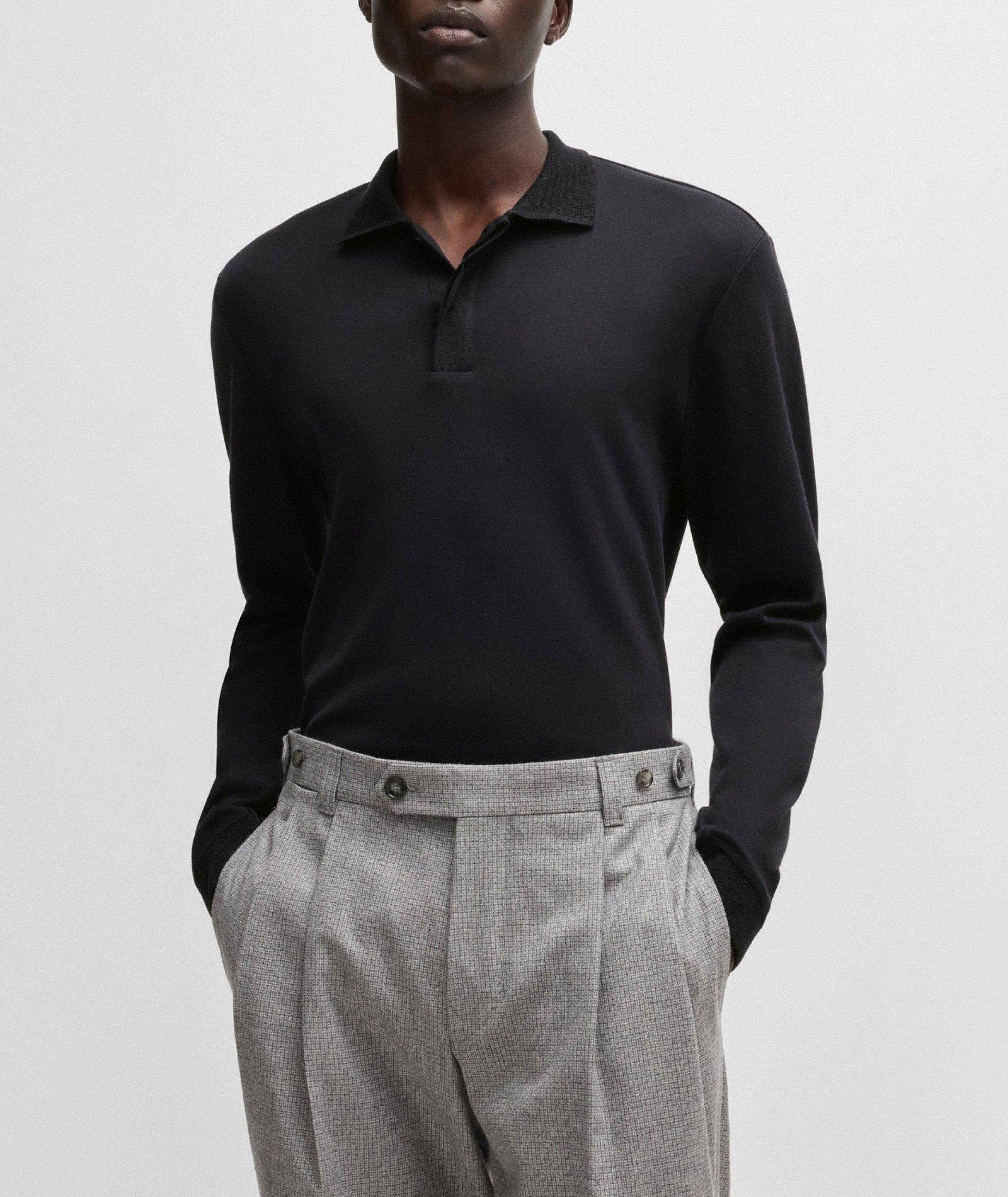 Parker Jacquard Cotton-Cashmere Polo image 1