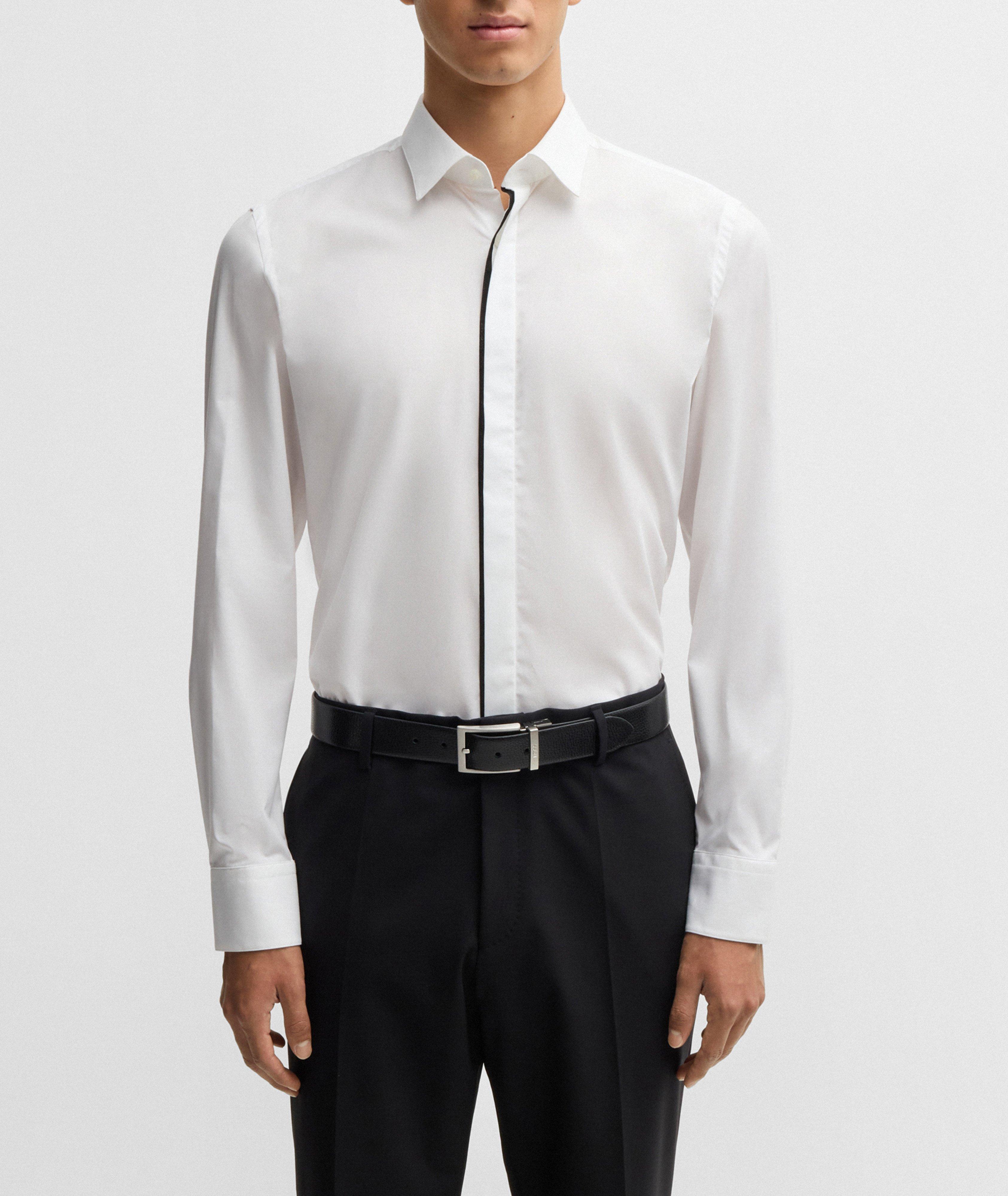 Hank Stretch-Cotton Poplin Dress Shirt image 1