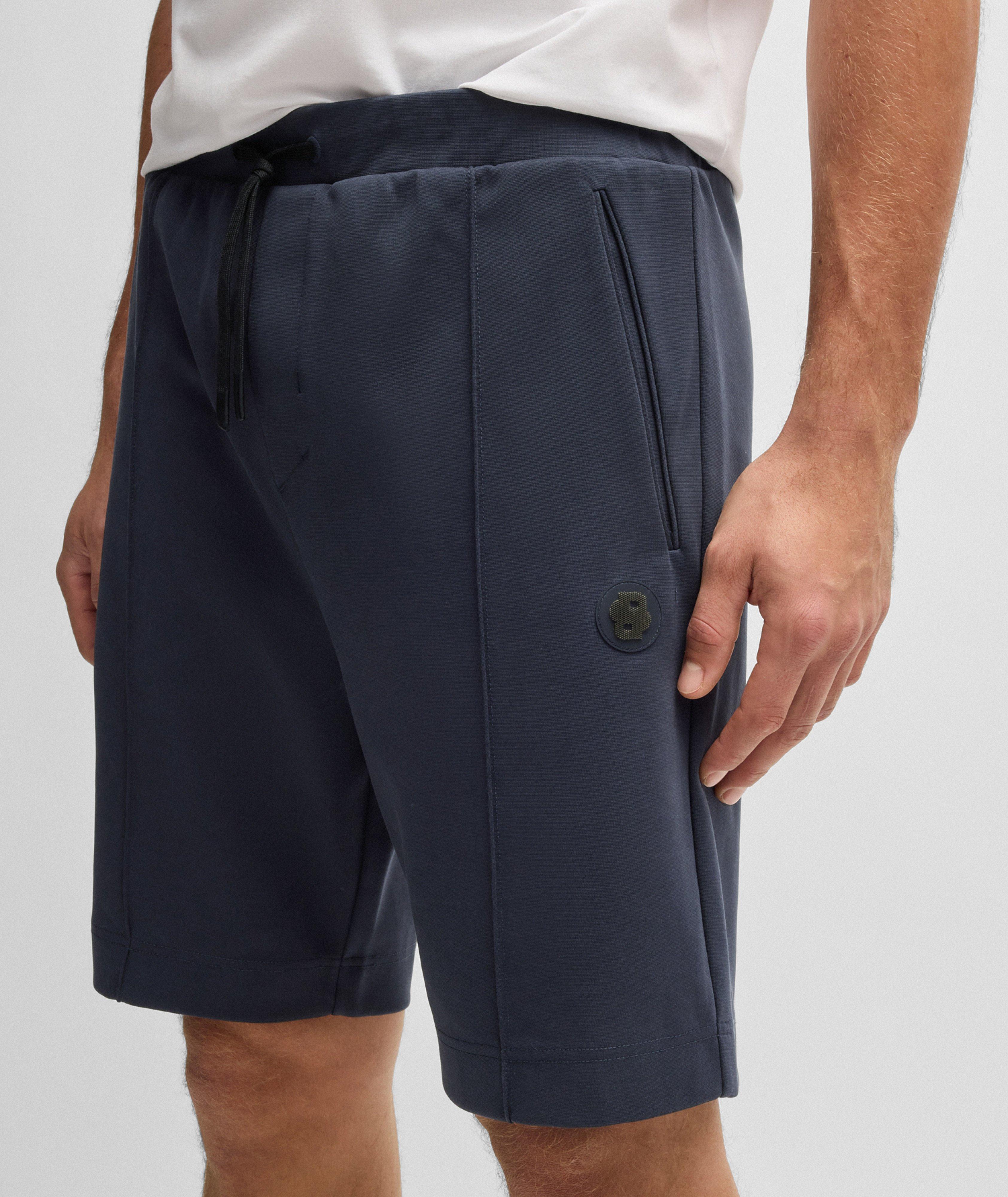 Cotton-Blend Monogram Shorts image 4