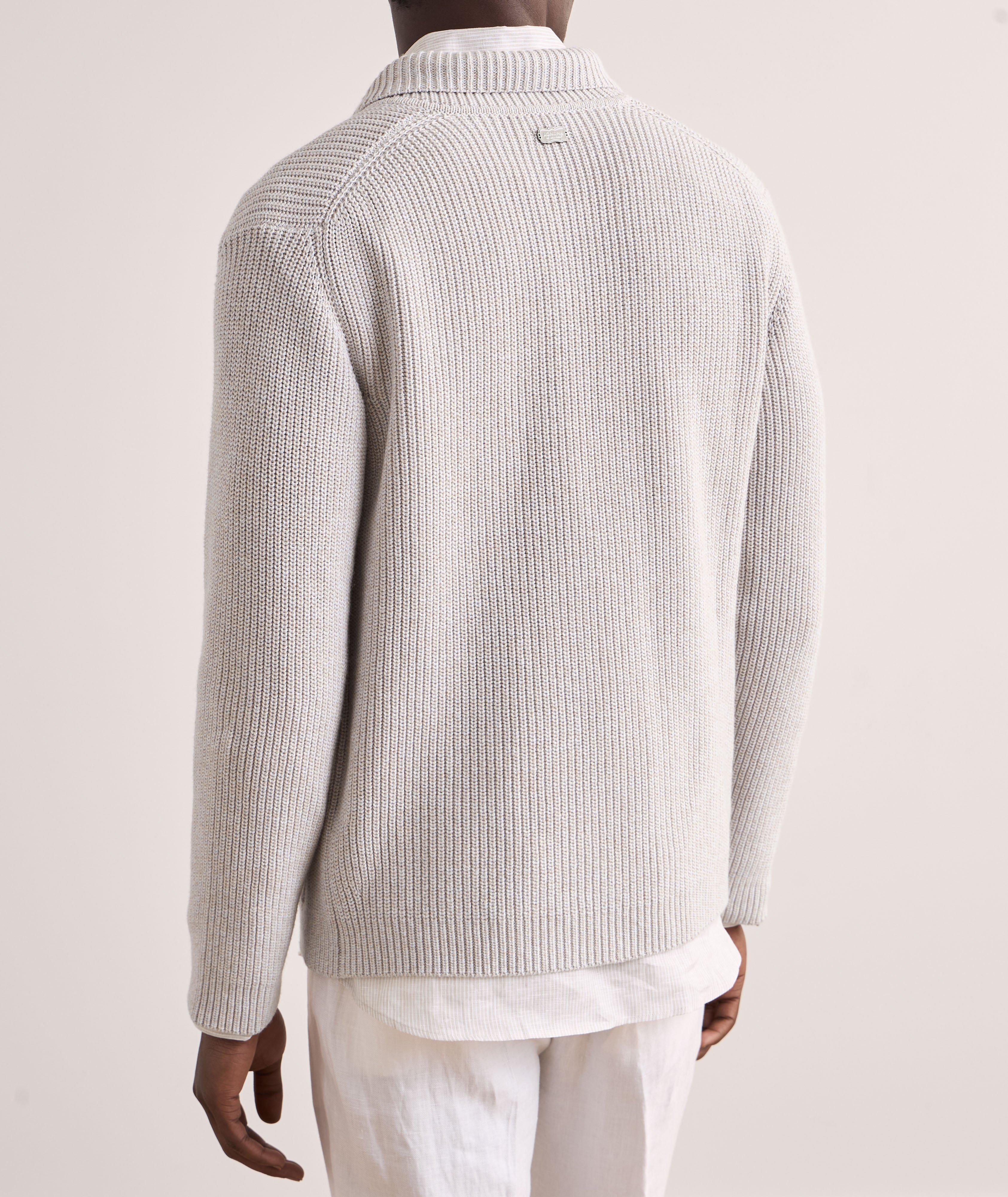 Cashmere-Cotton Knit Cardigan  image 2