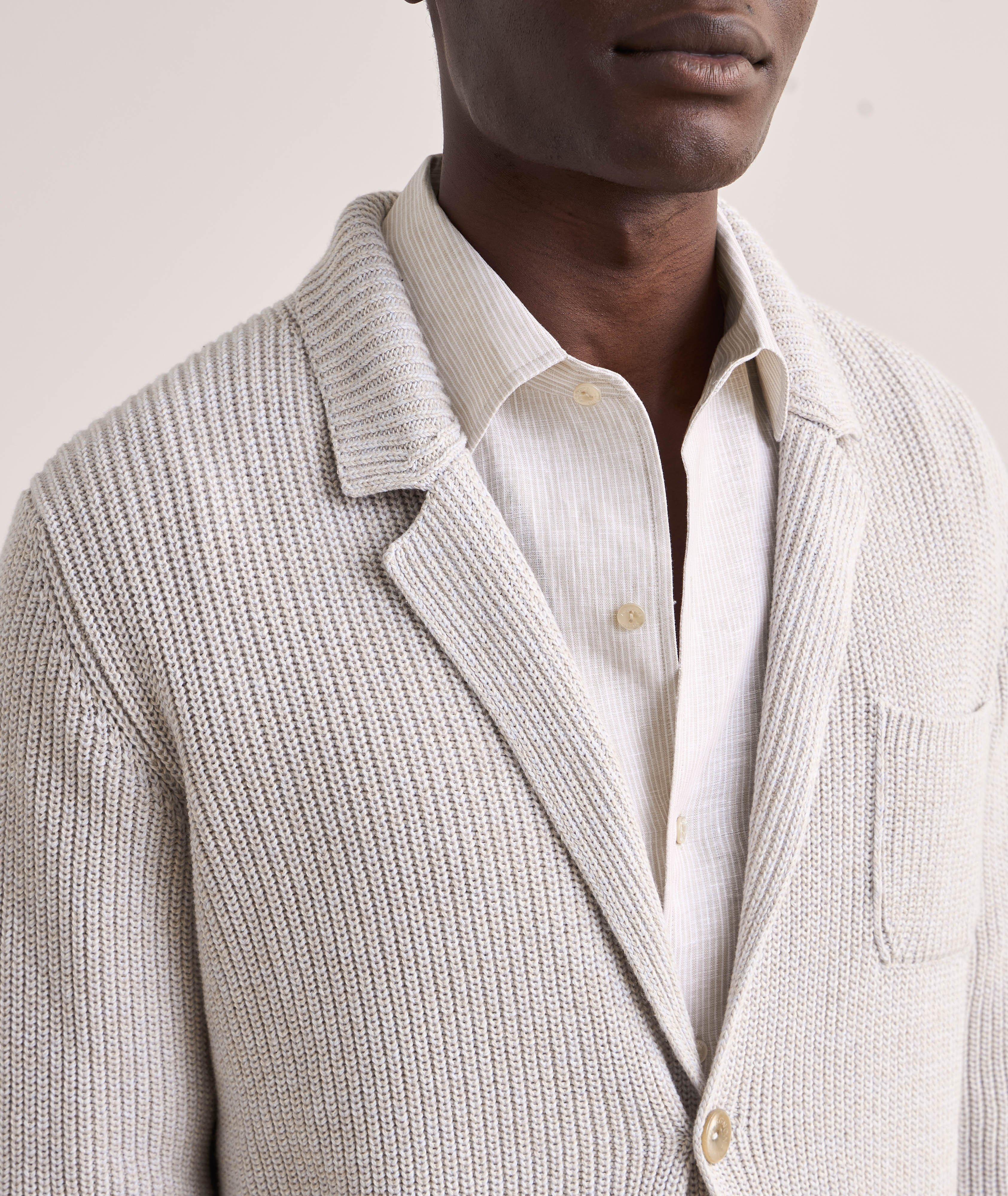 Cashmere-Cotton Knit Cardigan  image 3