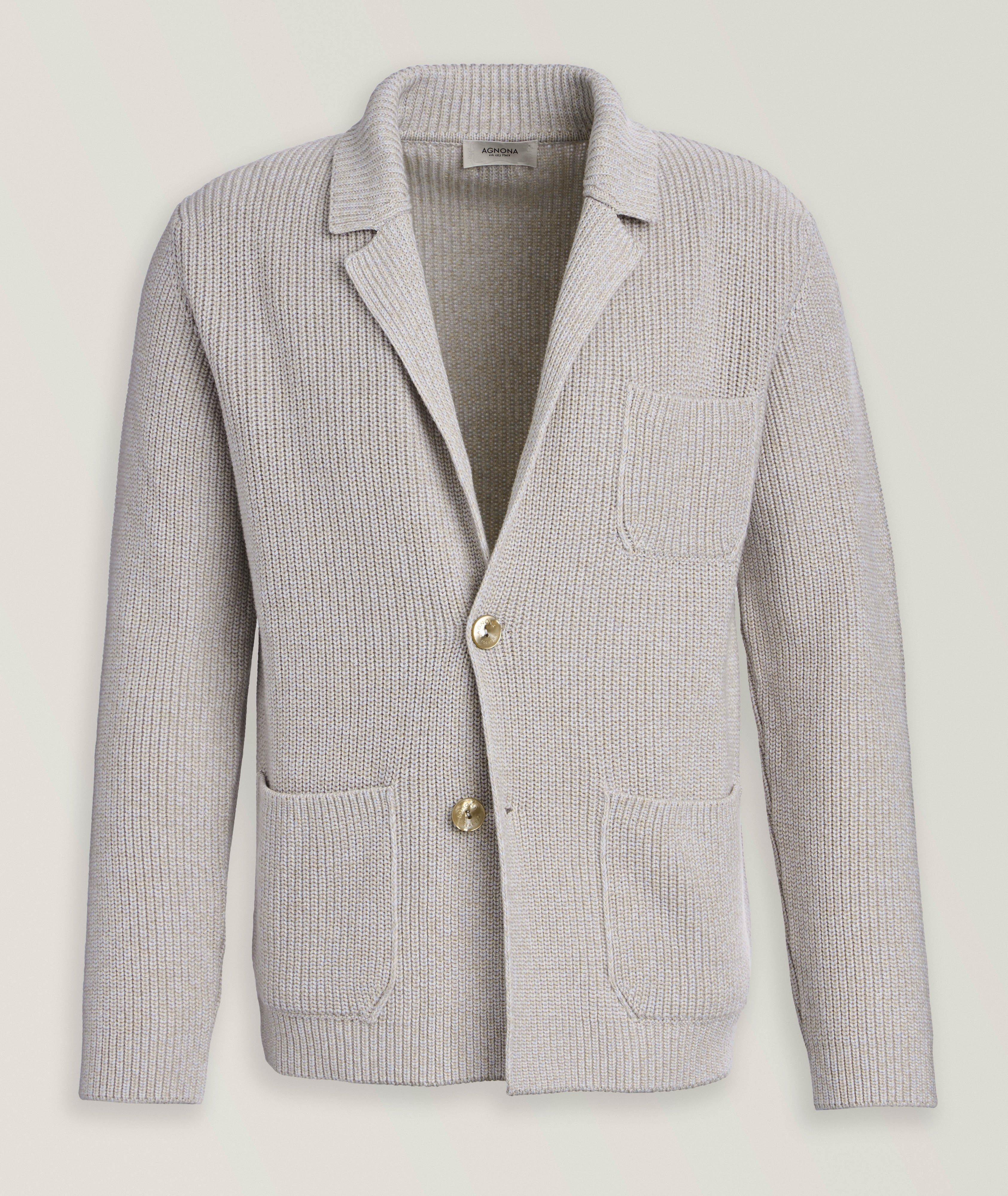 Cashmere-Cotton Knit Cardigan  image 0