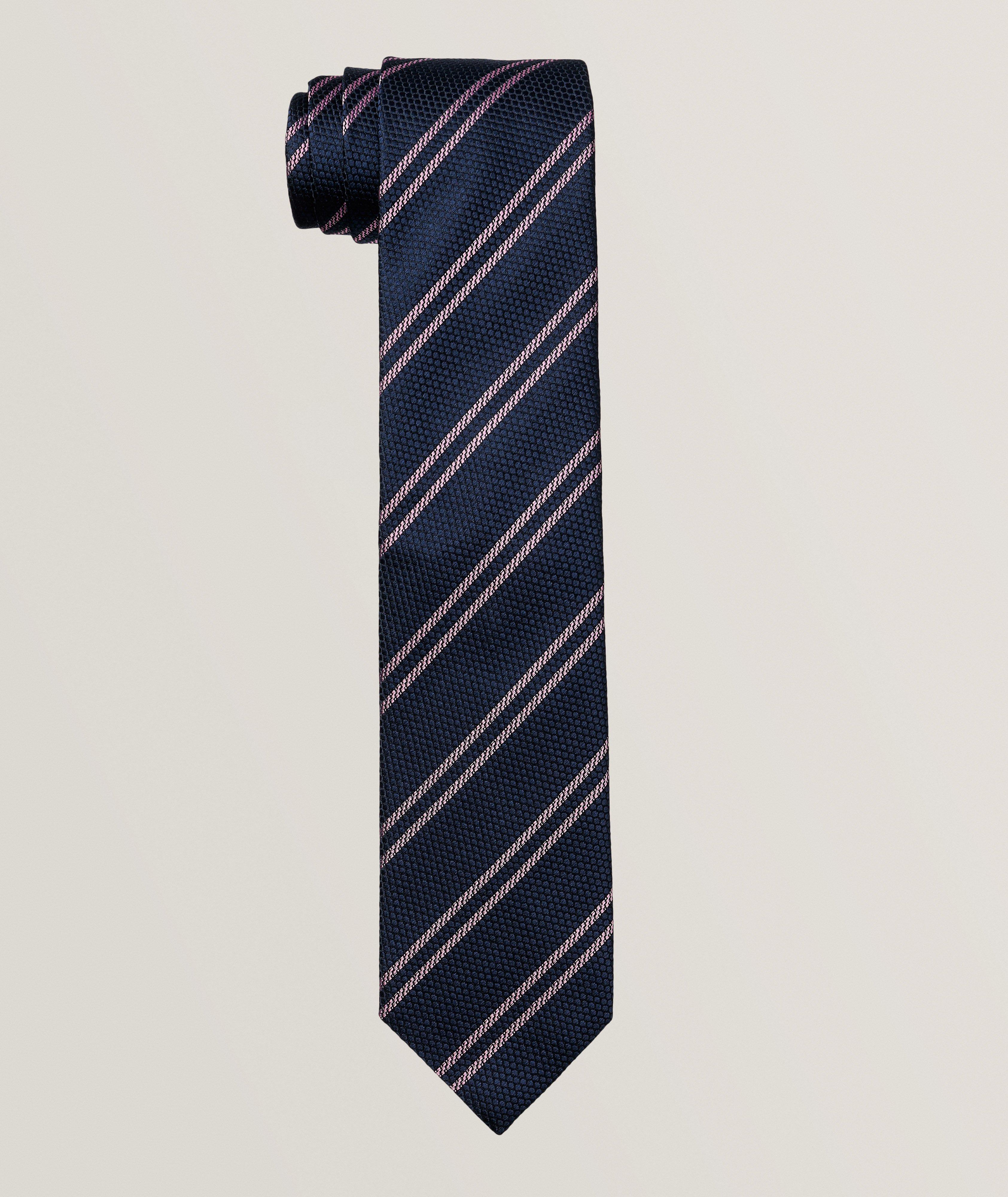 Stripe Silk Jacquard Tie  image 0