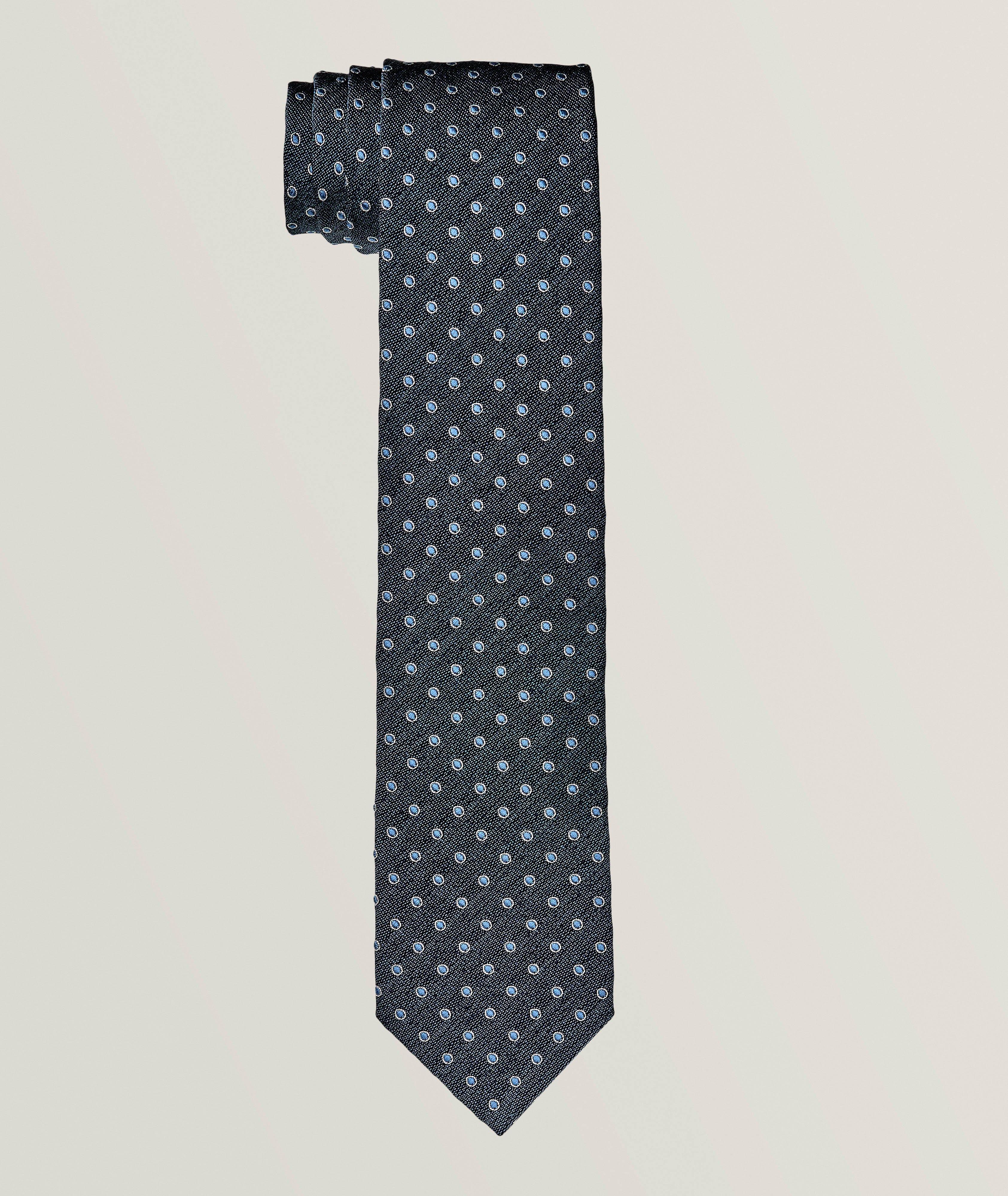 Dot Silk-Cotton Tie image 0