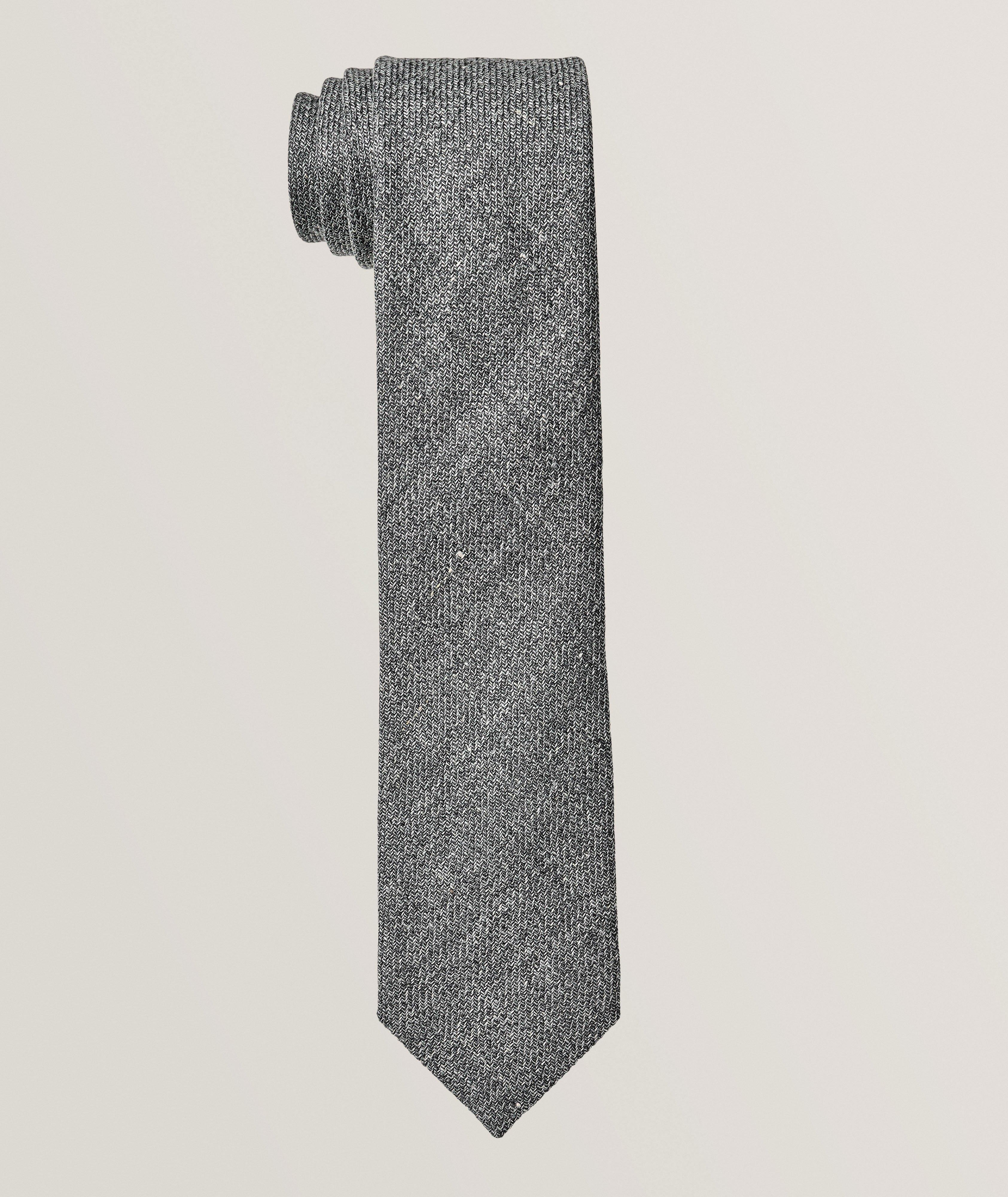 Mélange Silk-Blend Twill Tie  image 0