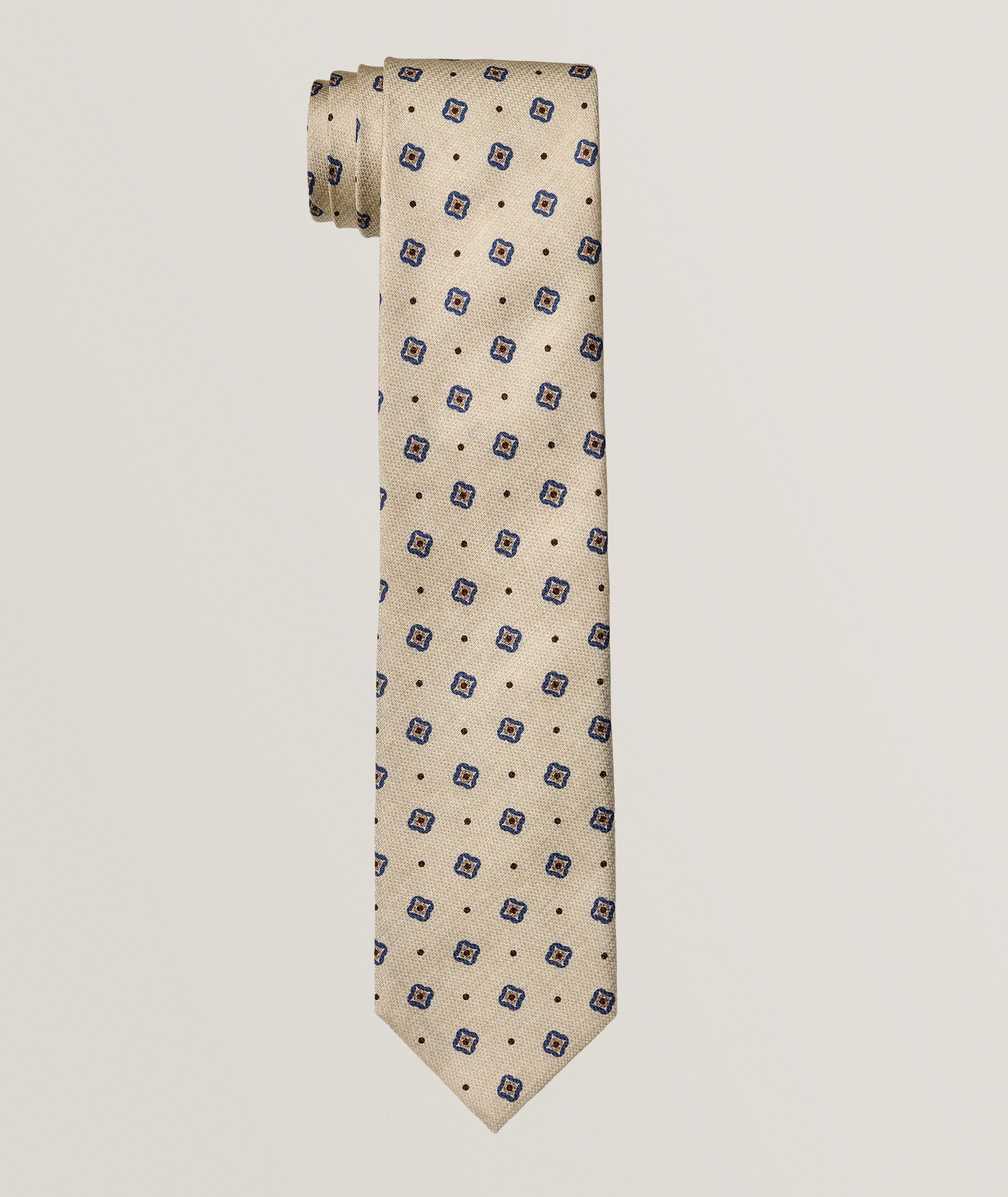 Medallion-Dot Silk Tie  image 0