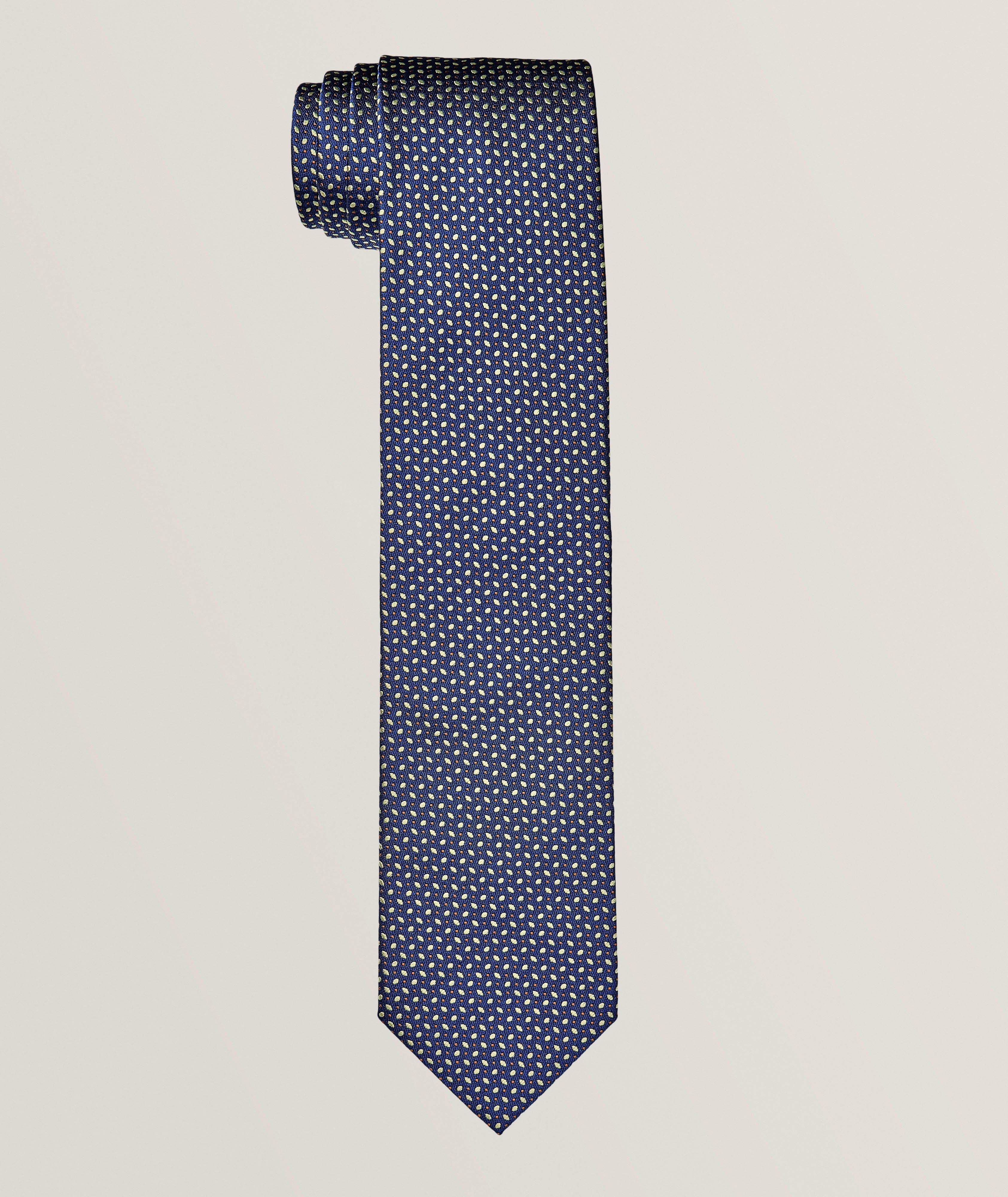 Dot Silk-Cotton Tie image 0