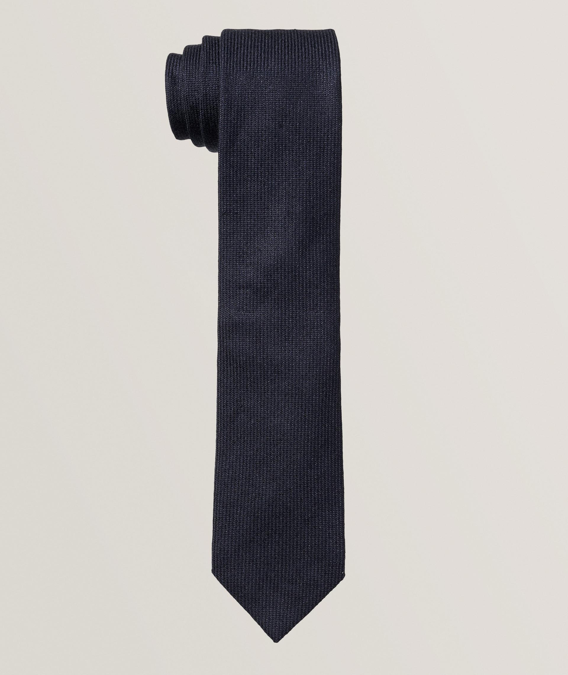 Silk, Linen & Cotton Twill Tie image 0