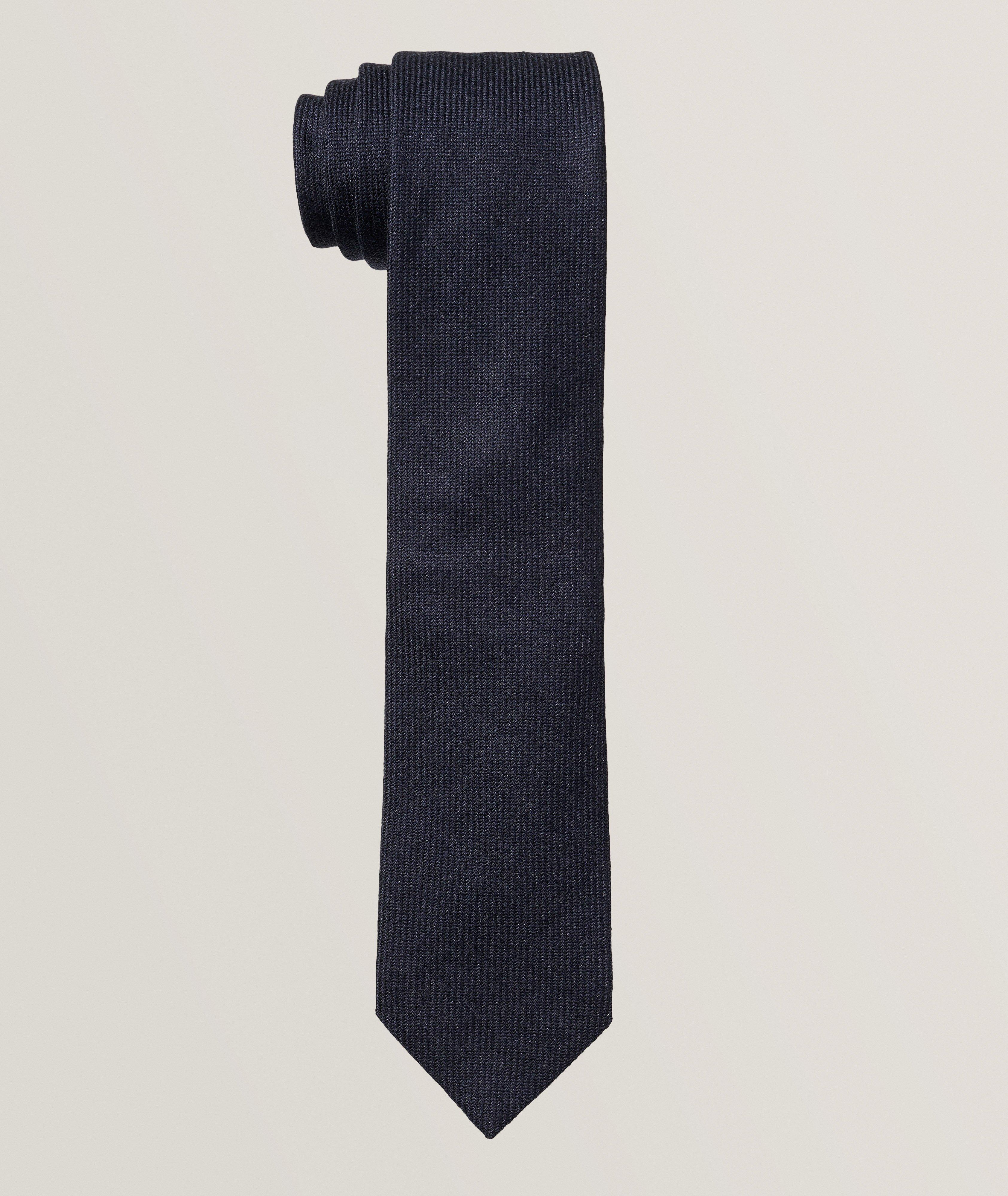 Silk, Linen & Cotton Twill Tie image 0