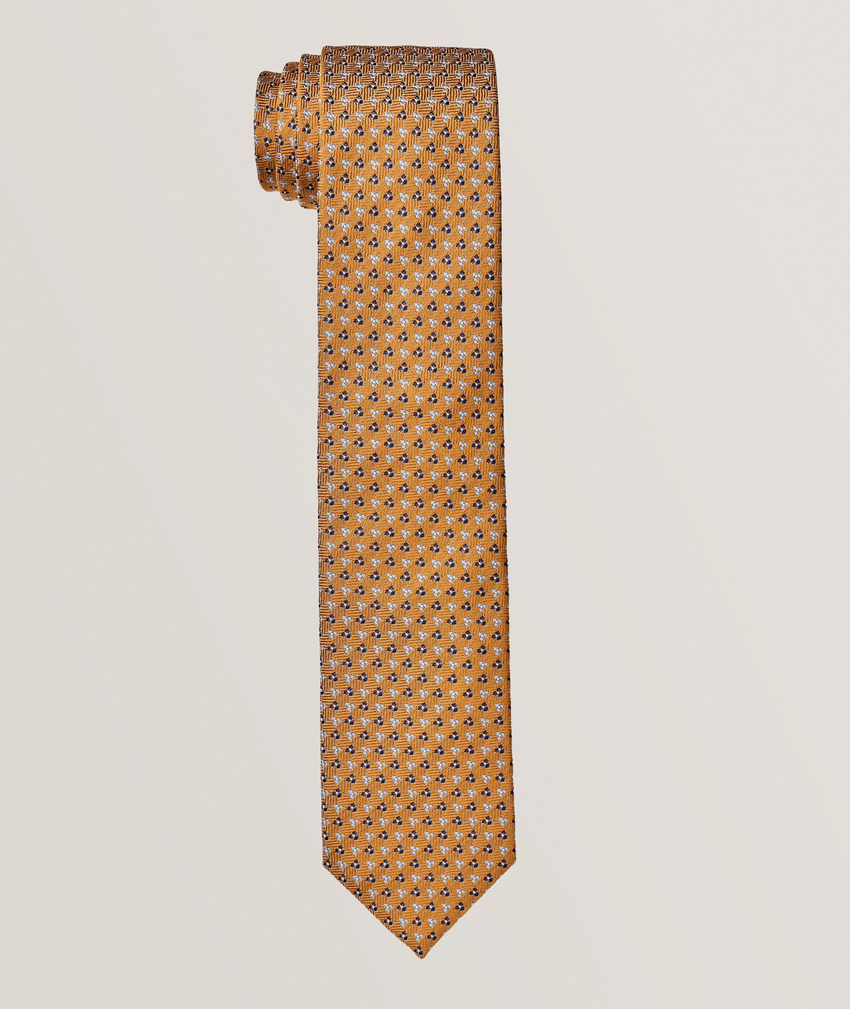 Micro-Neat Silk-Cotton Tie image 0