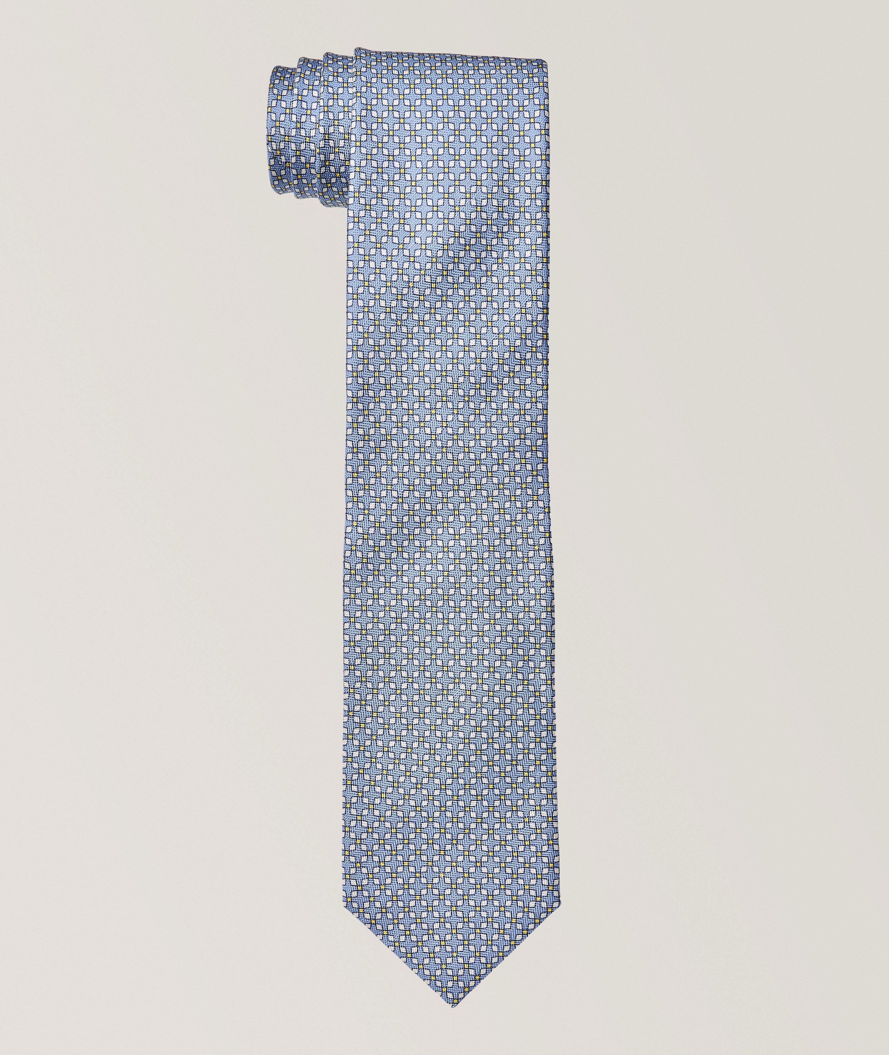 Micro-Dot Silk-Linen Tie  image 0