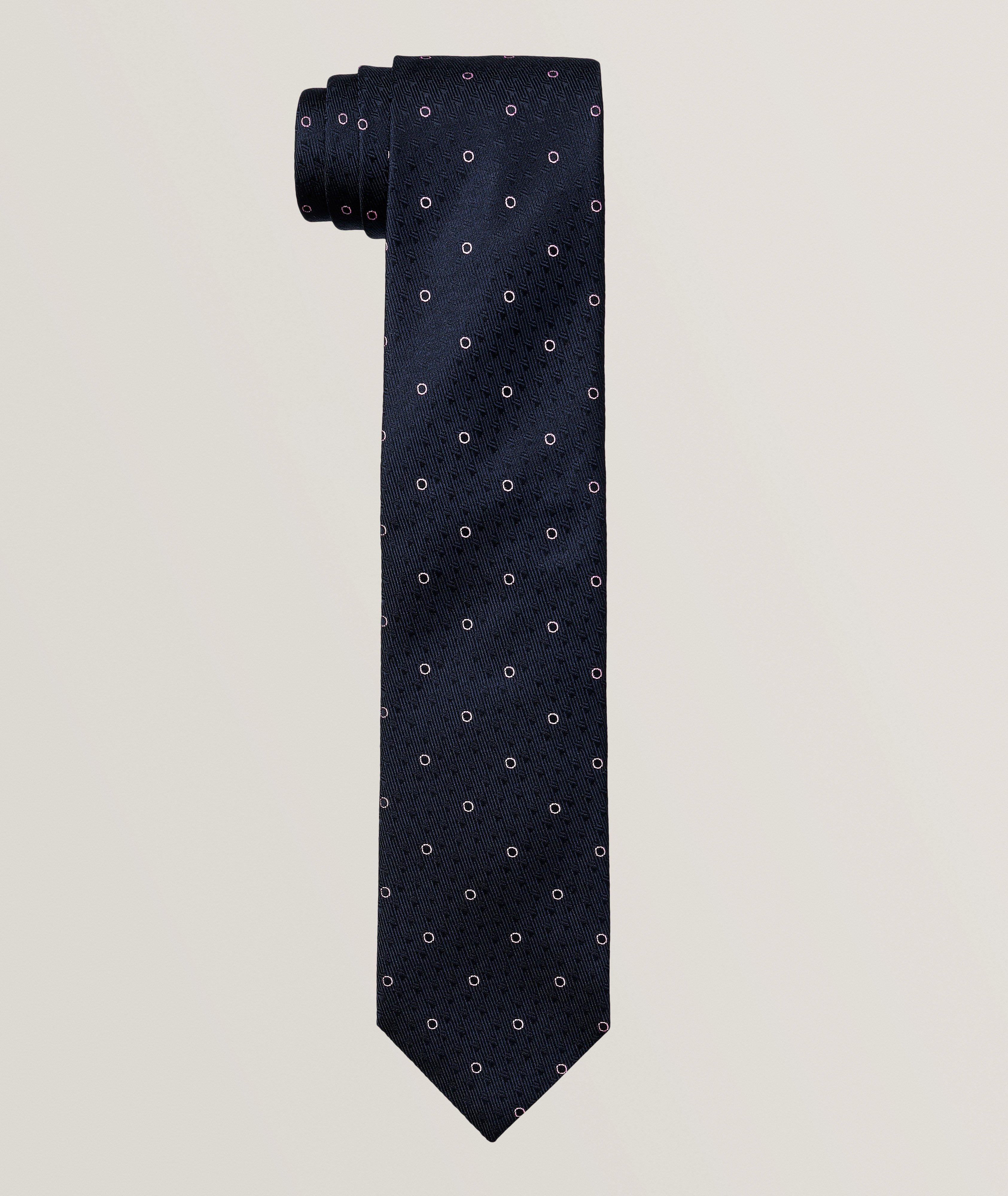 Polka Dot Silk Jacquard Tie  image 0