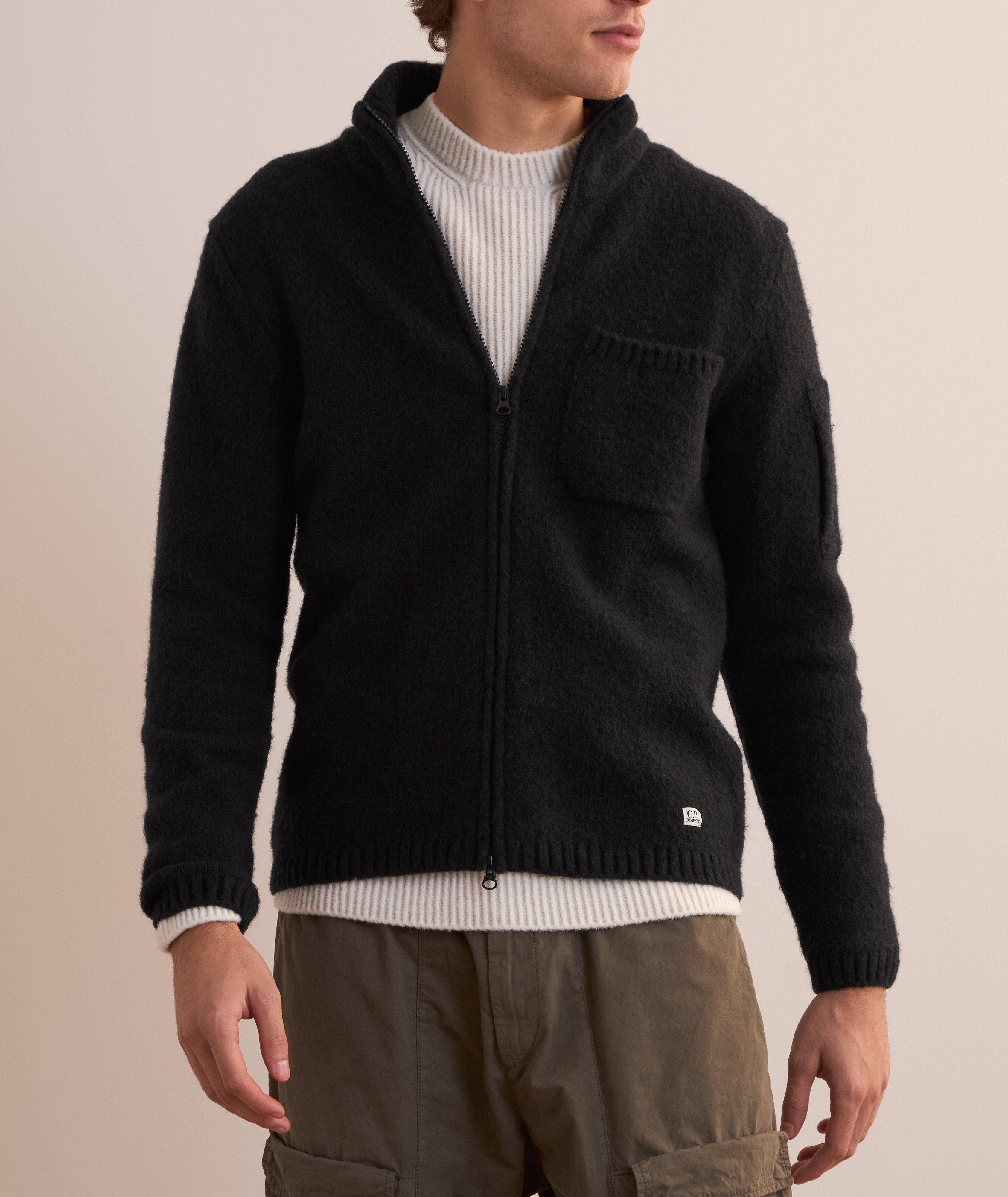 Alpaca Wool-Blend Full-Zip Sweater  image 1