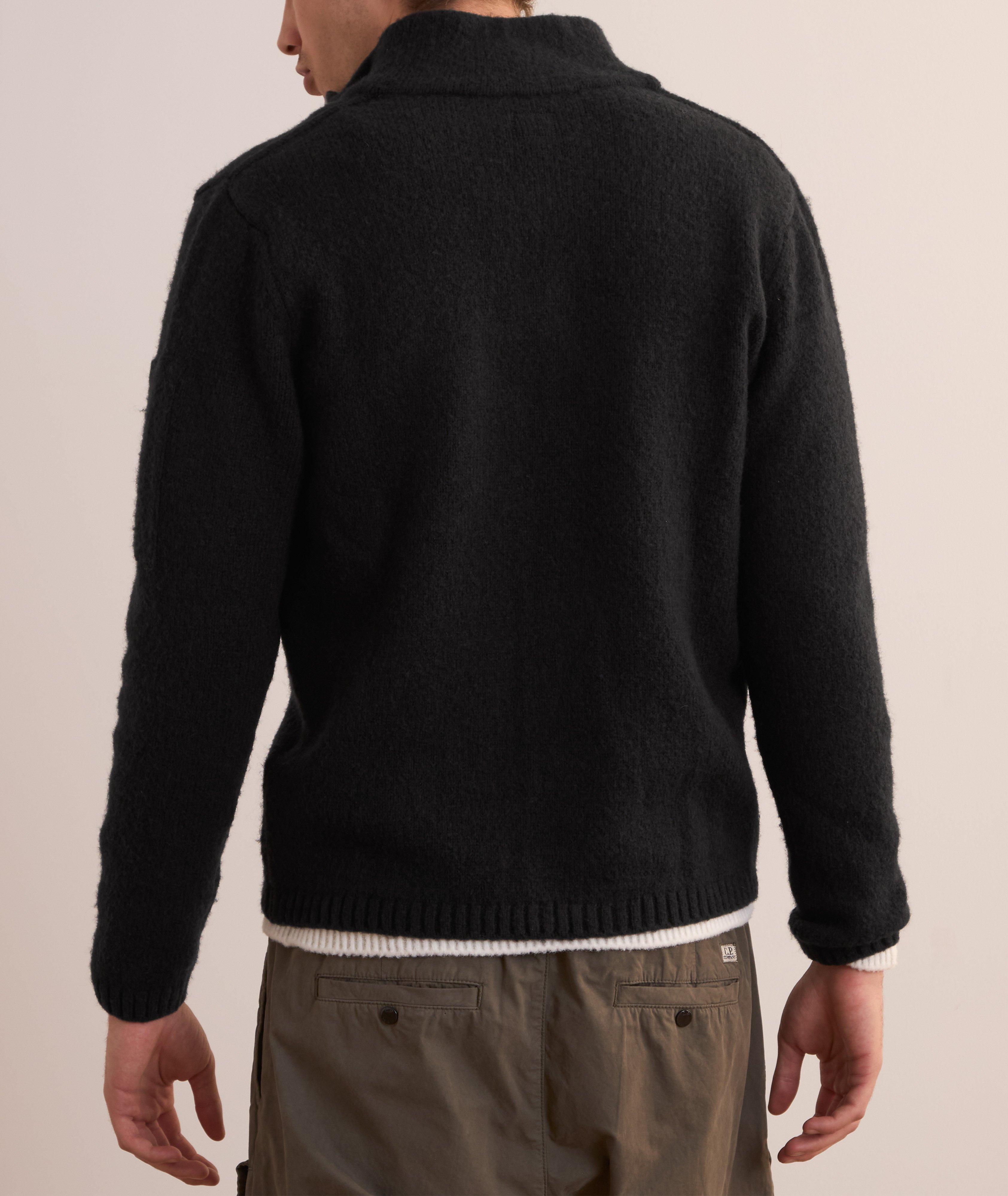 Alpaca Wool-Blend Full-Zip Sweater  image 2