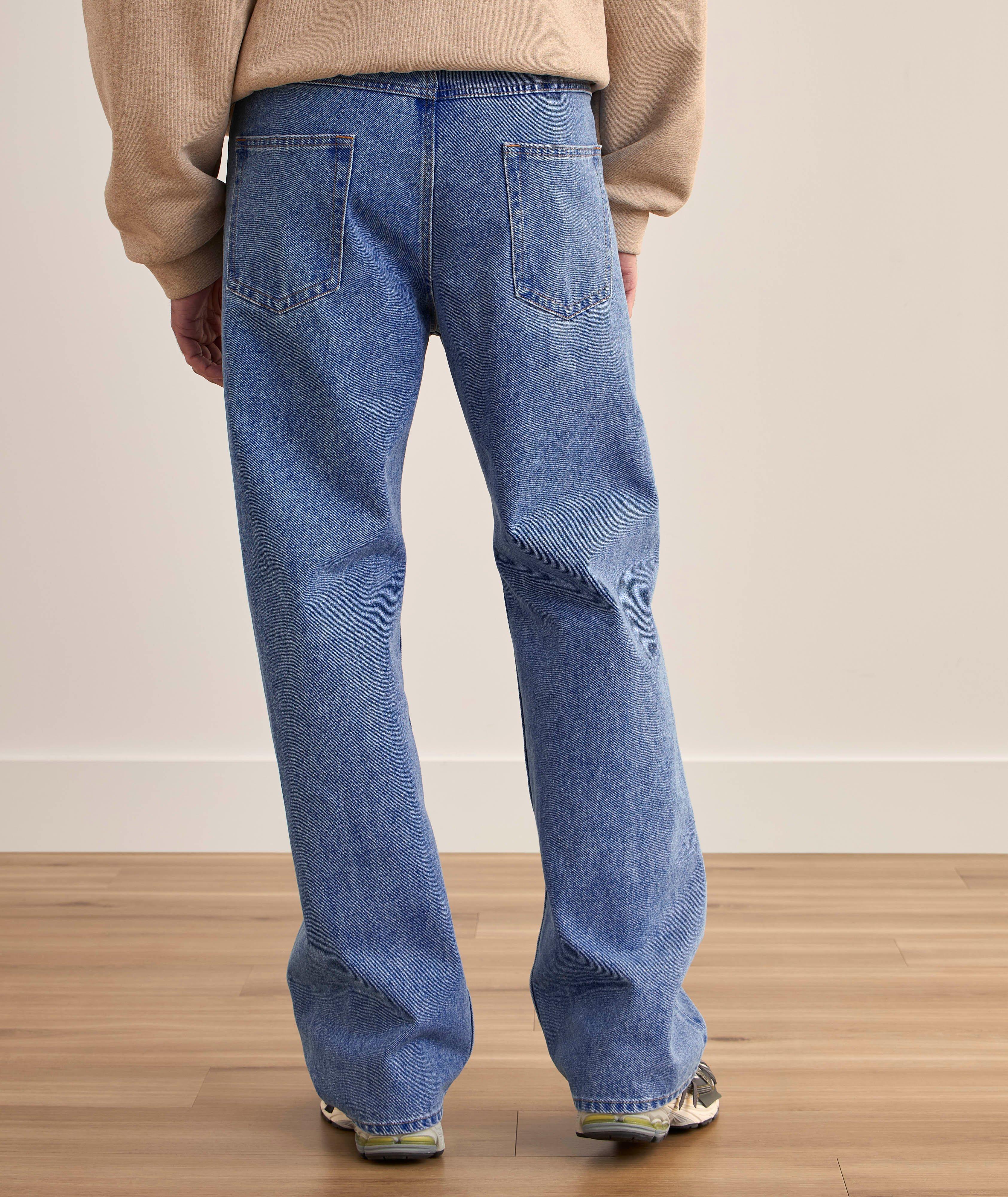 Wide-Leg Denim Jeans