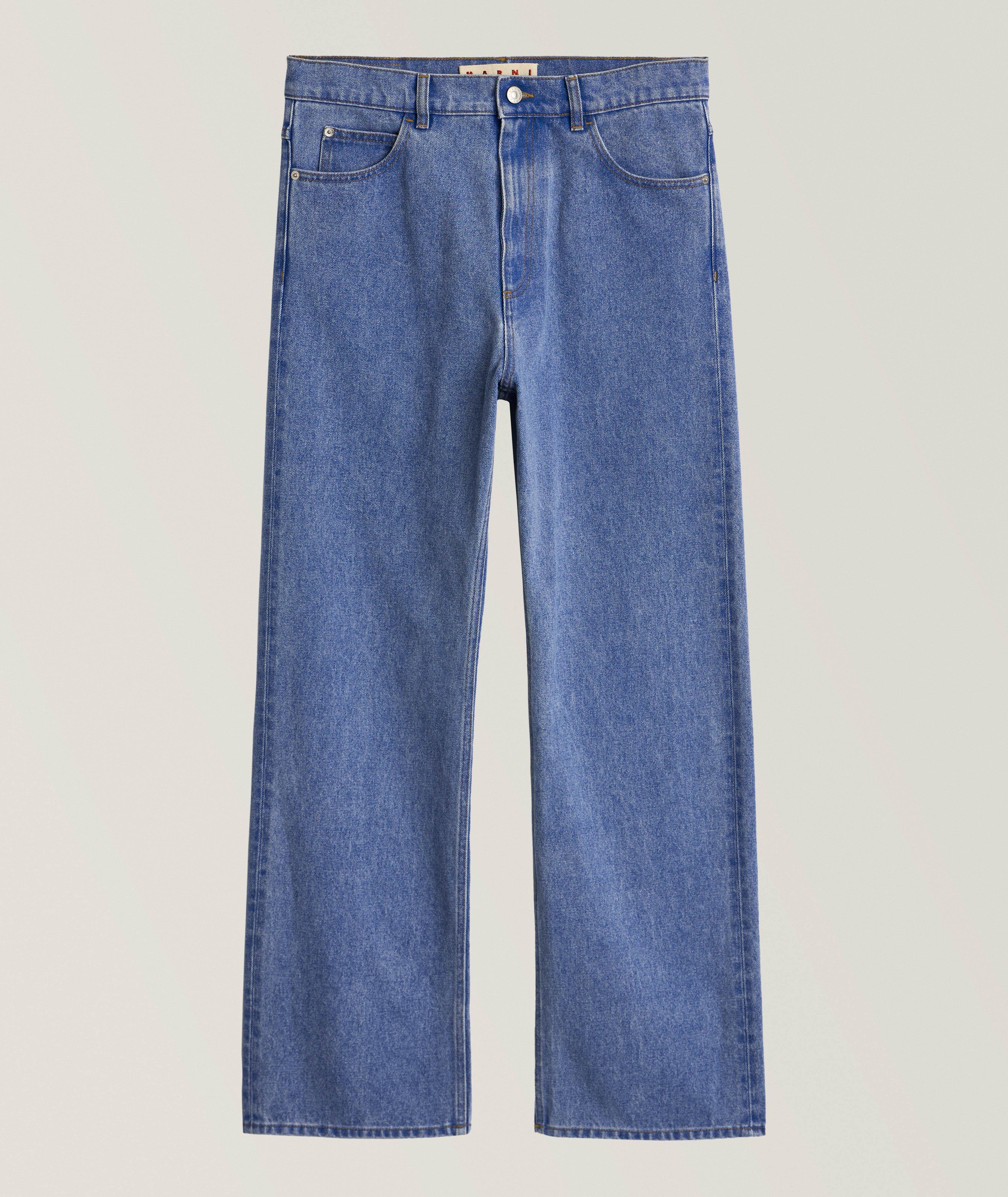 Wide-Leg Denim Jeans image 0