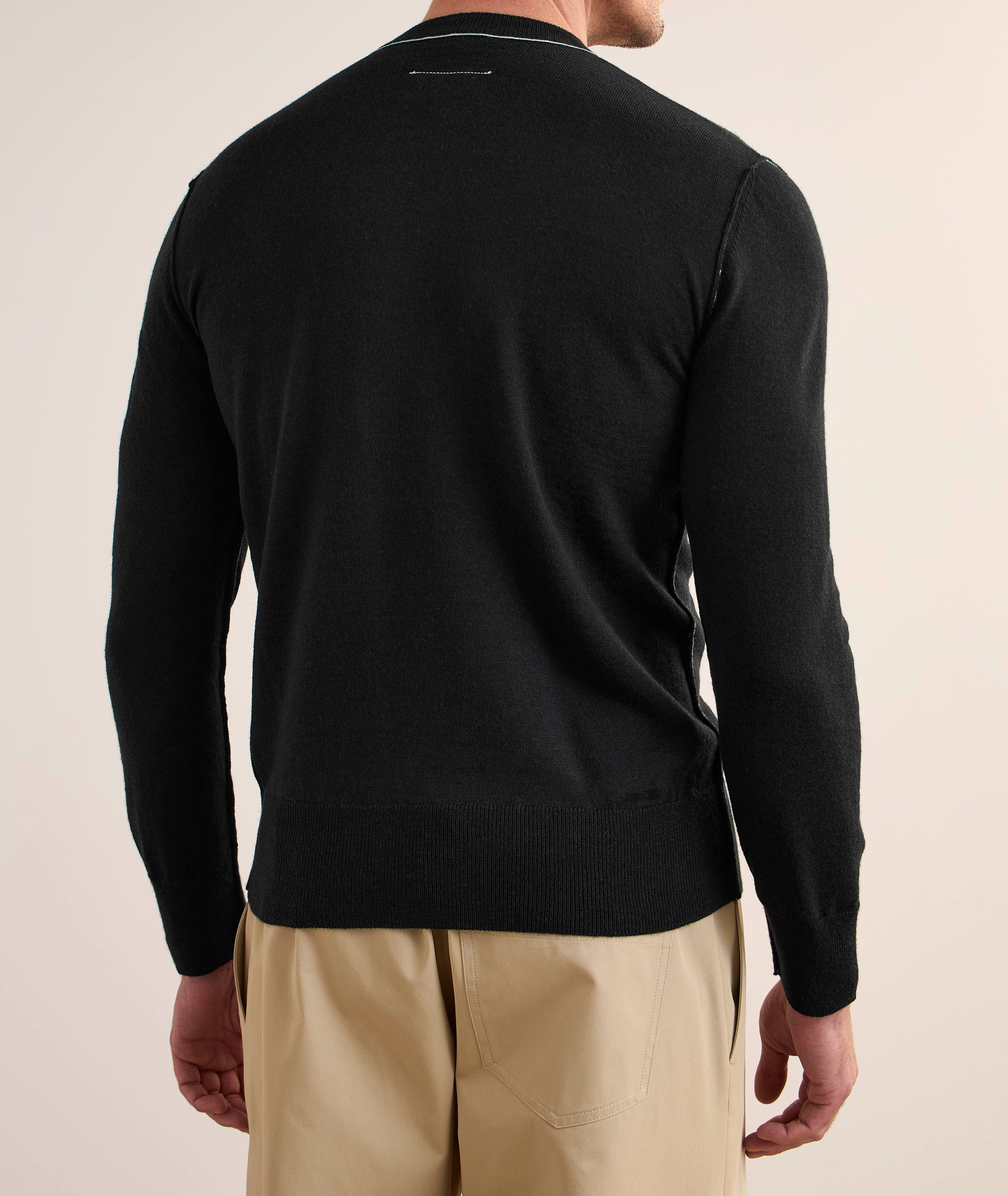Contrast Tipped Virgin Wool-Blend Sweater image 2