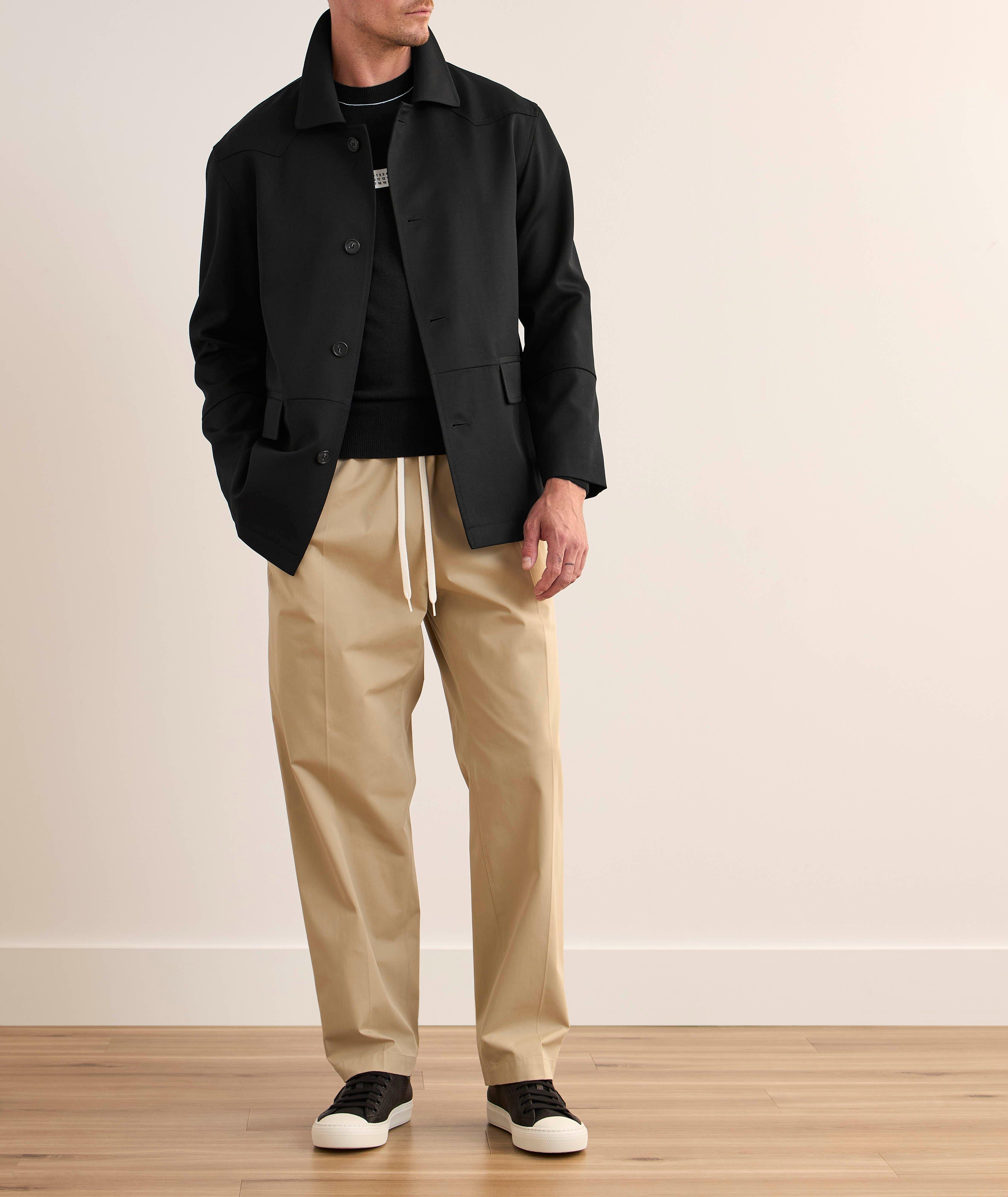 Contrast Tipped Virgin Wool-Blend Sweater image 6