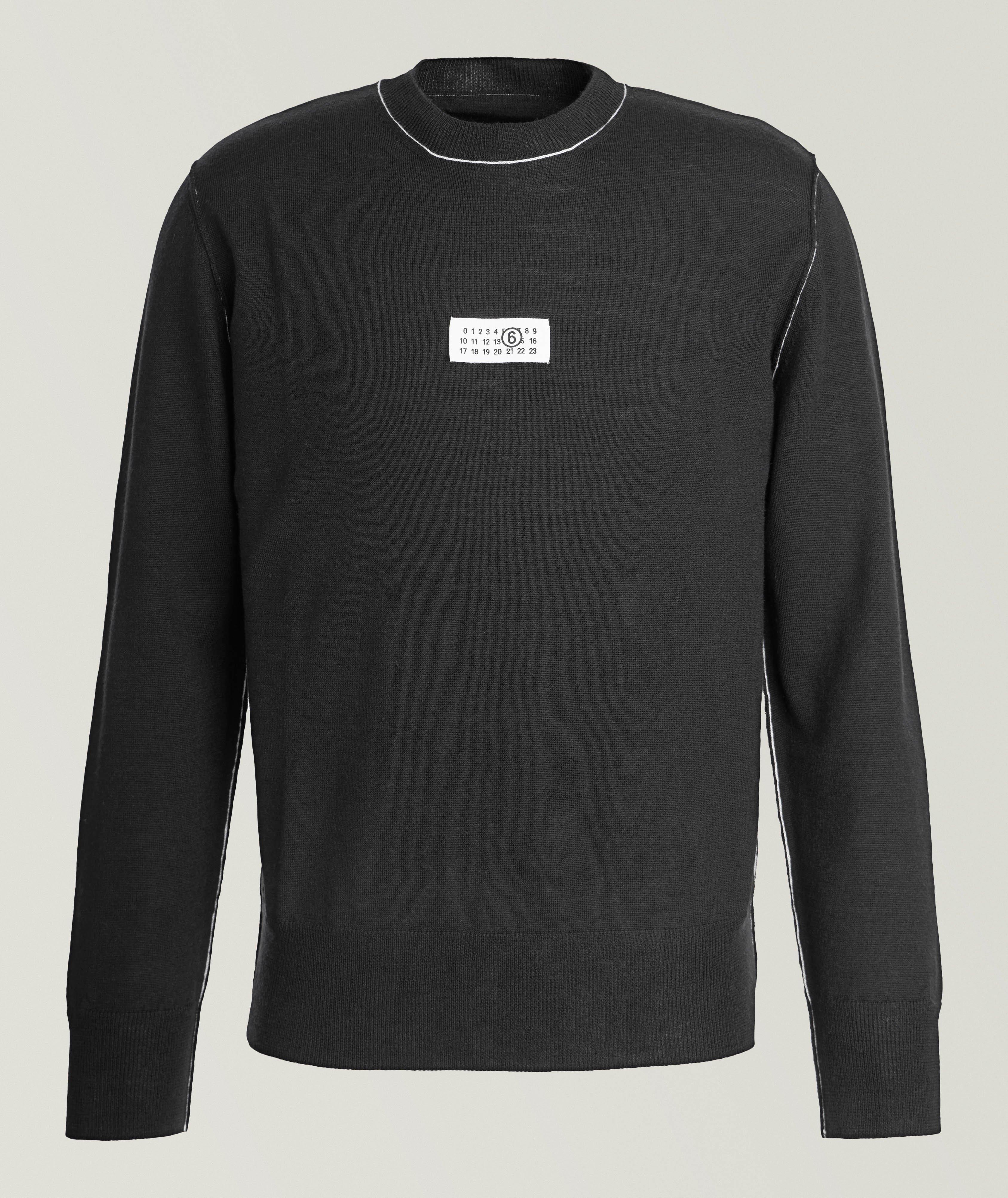 Contrast Tipped Virgin Wool-Blend Sweater image 0