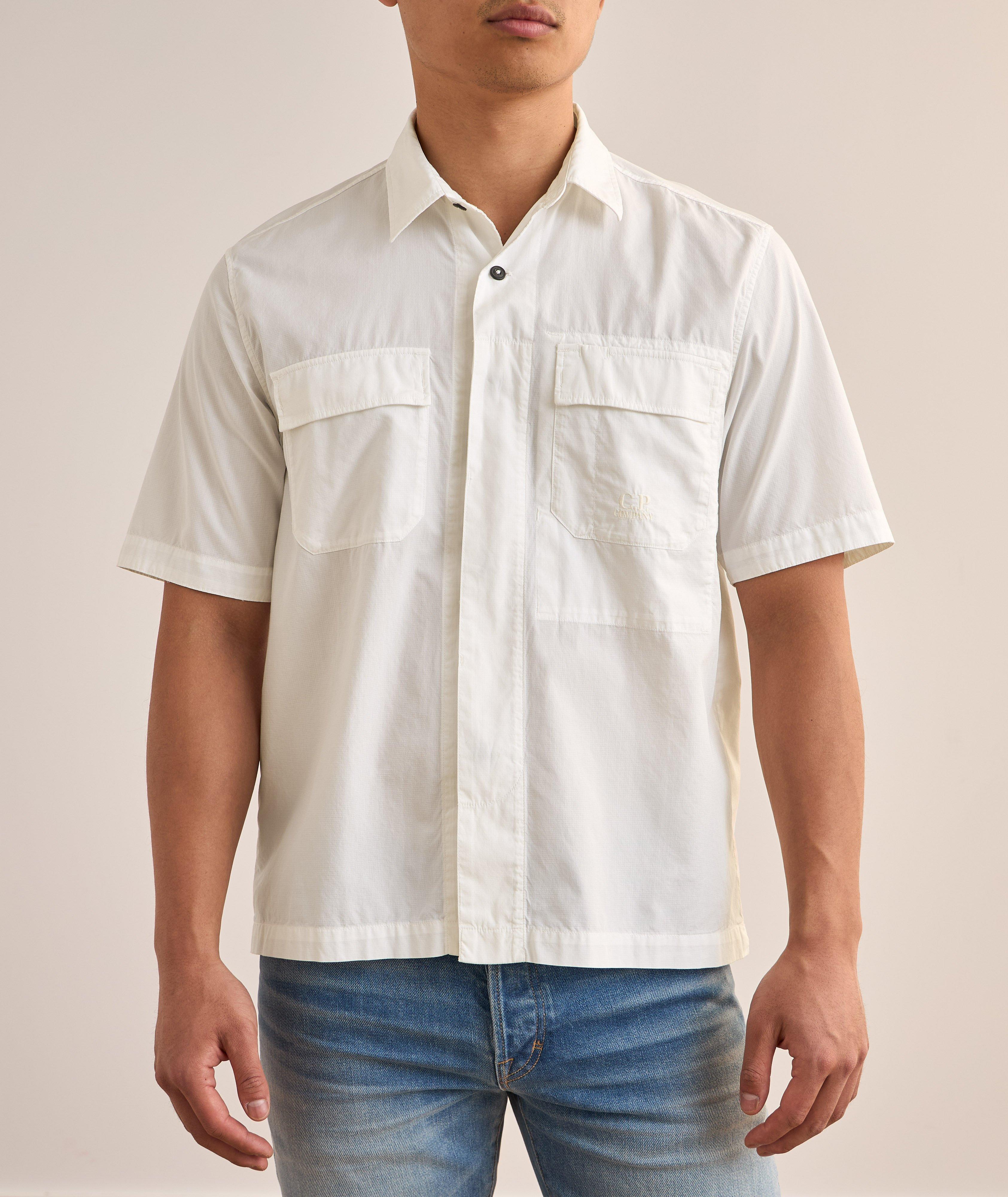 Chemise en coton de coupe carrée image 1