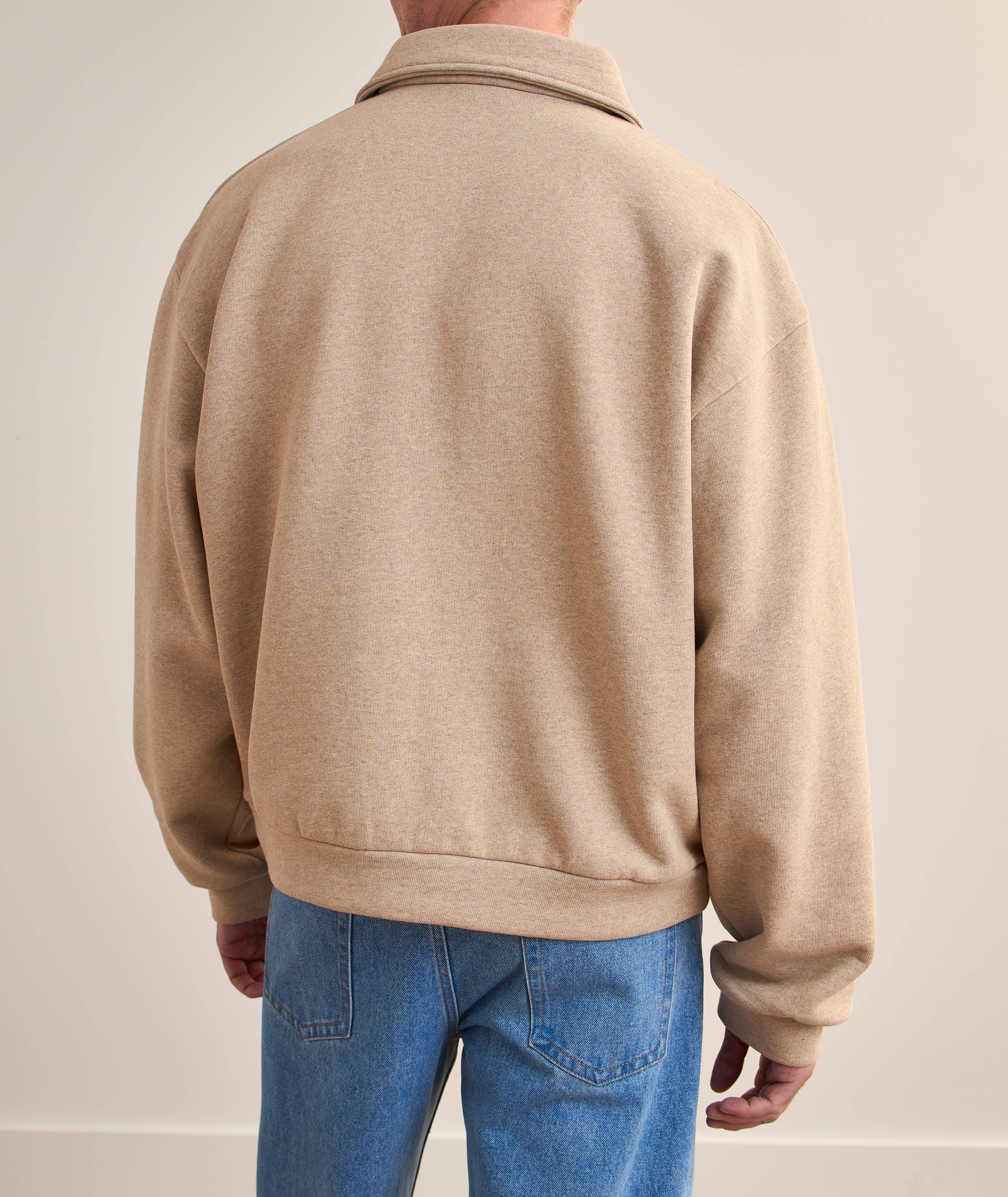 Embroidered Cotton-Blend Polo Sweatshirt  image 2