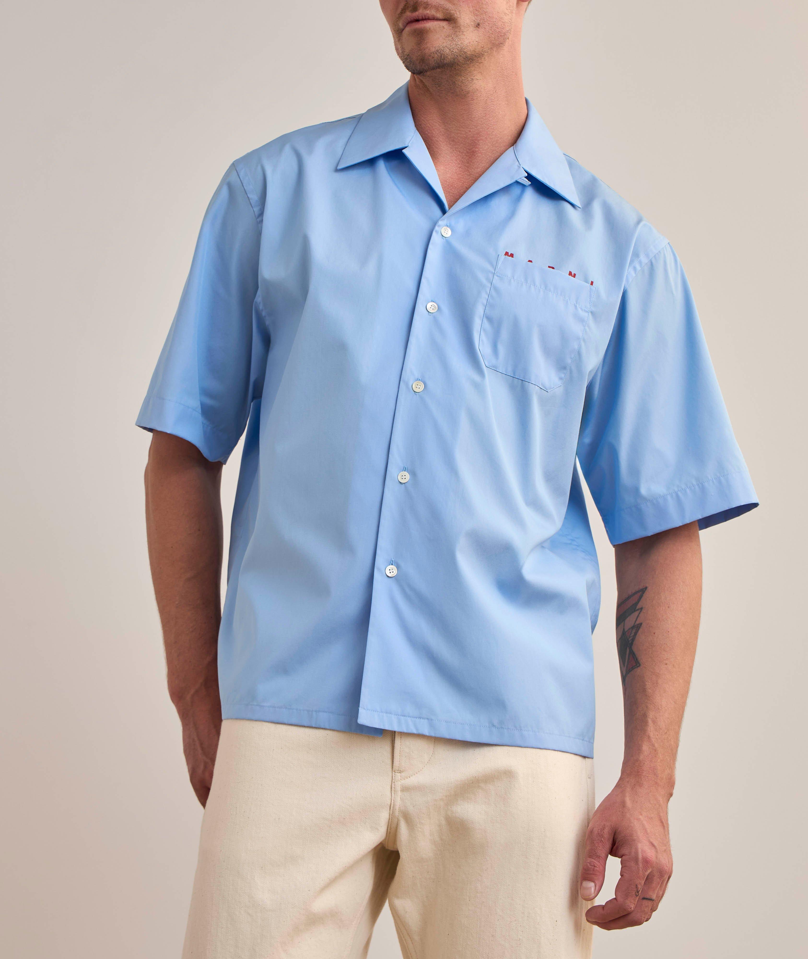 Logo Pocket Cotton Camp Shirt image 1